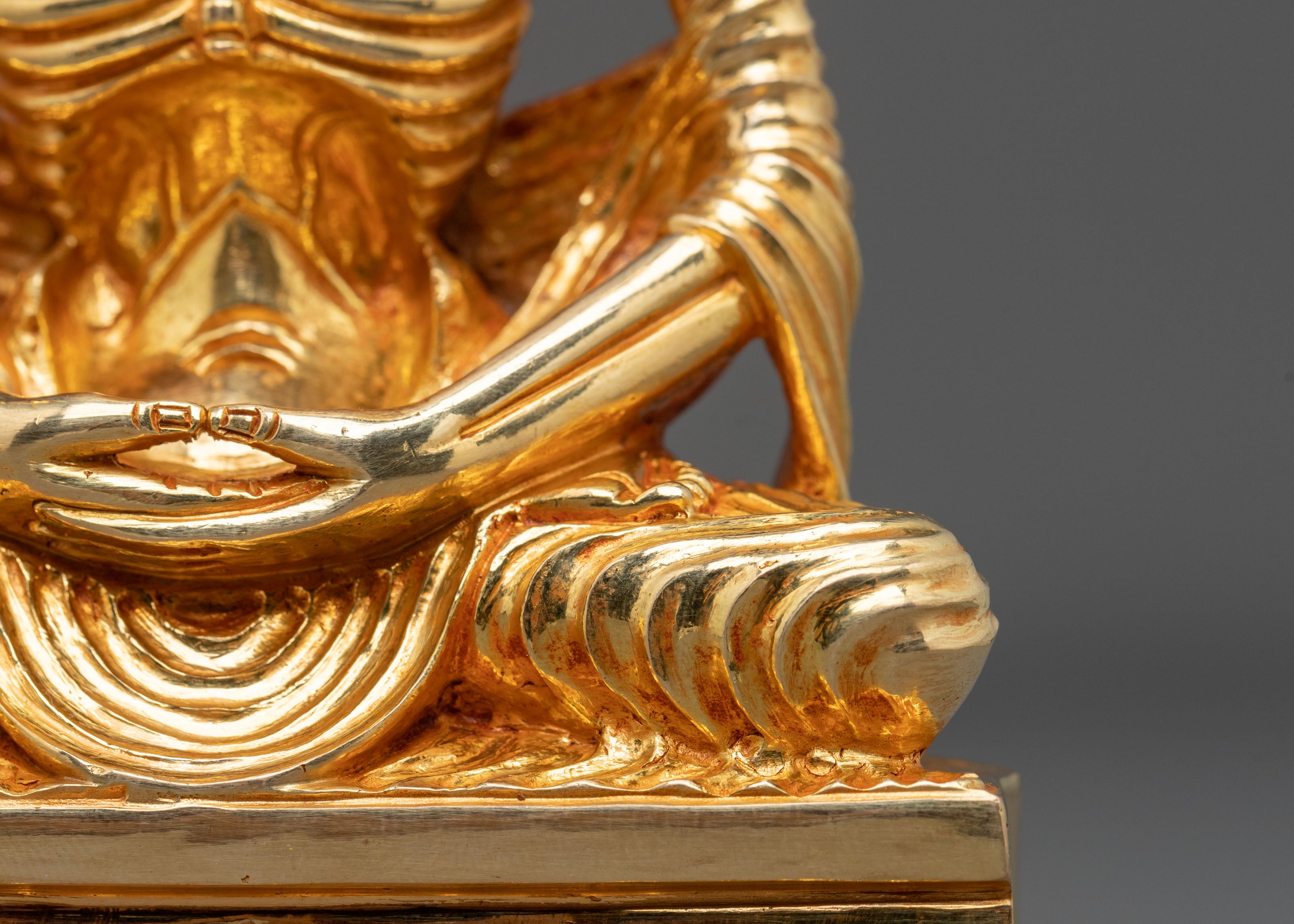 Fasting Buddha Statue | 24K Gold Gilded Figurine