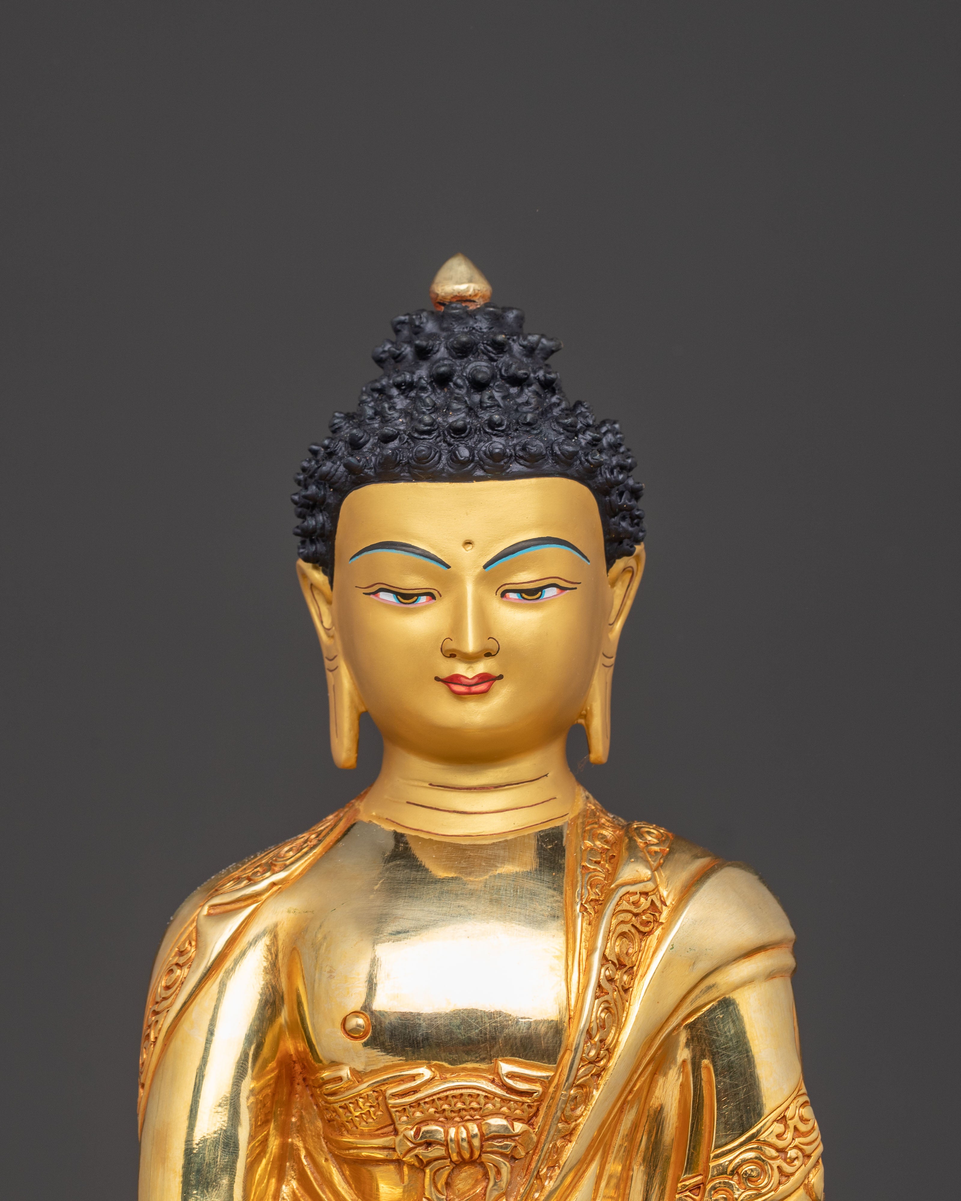 Golden Statue of Shakyamuni Buddha, Founder of Buddhism | The Enlightened One