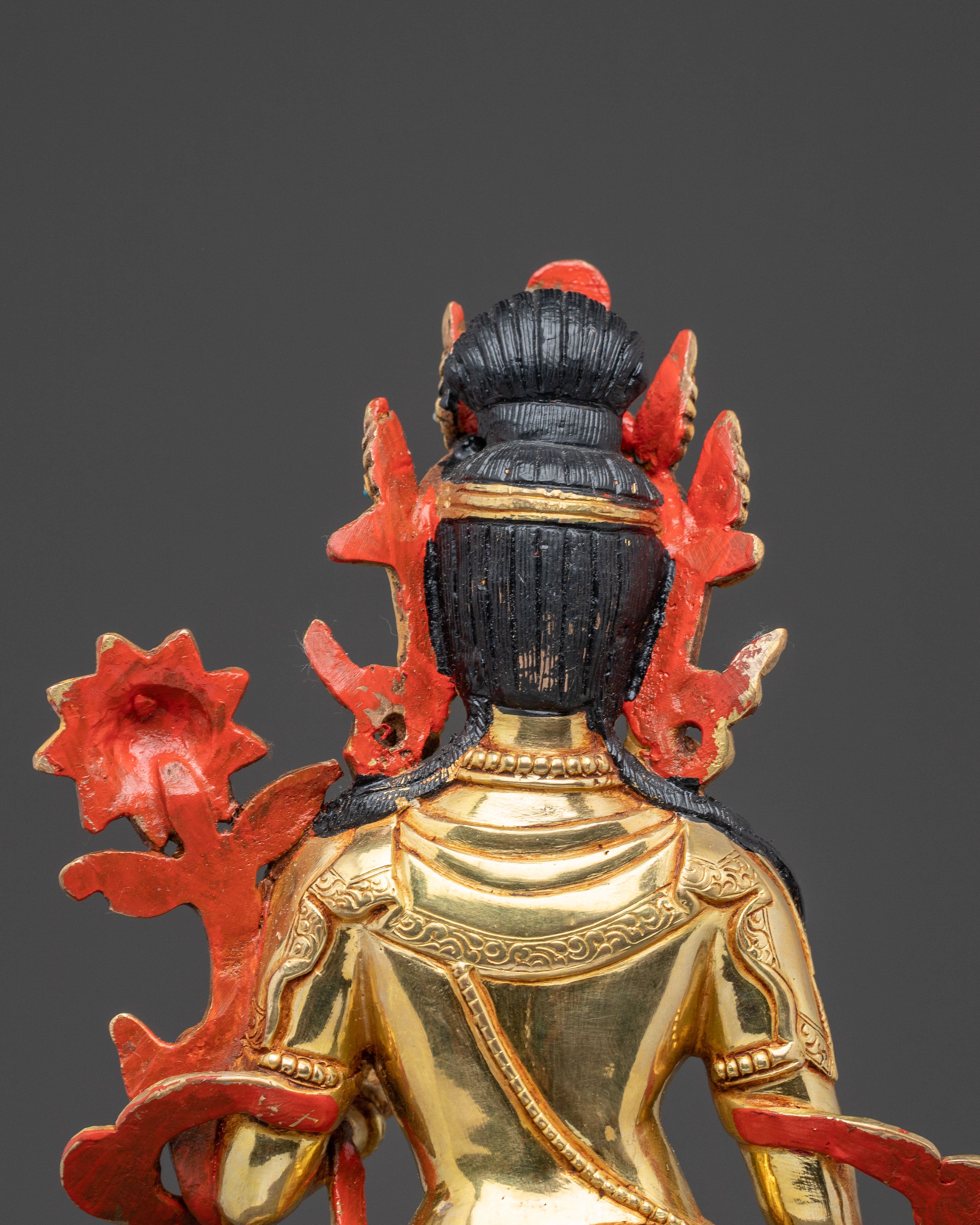 Divine Avalokiteshvara Golden Statue - 24K Gold Gilded