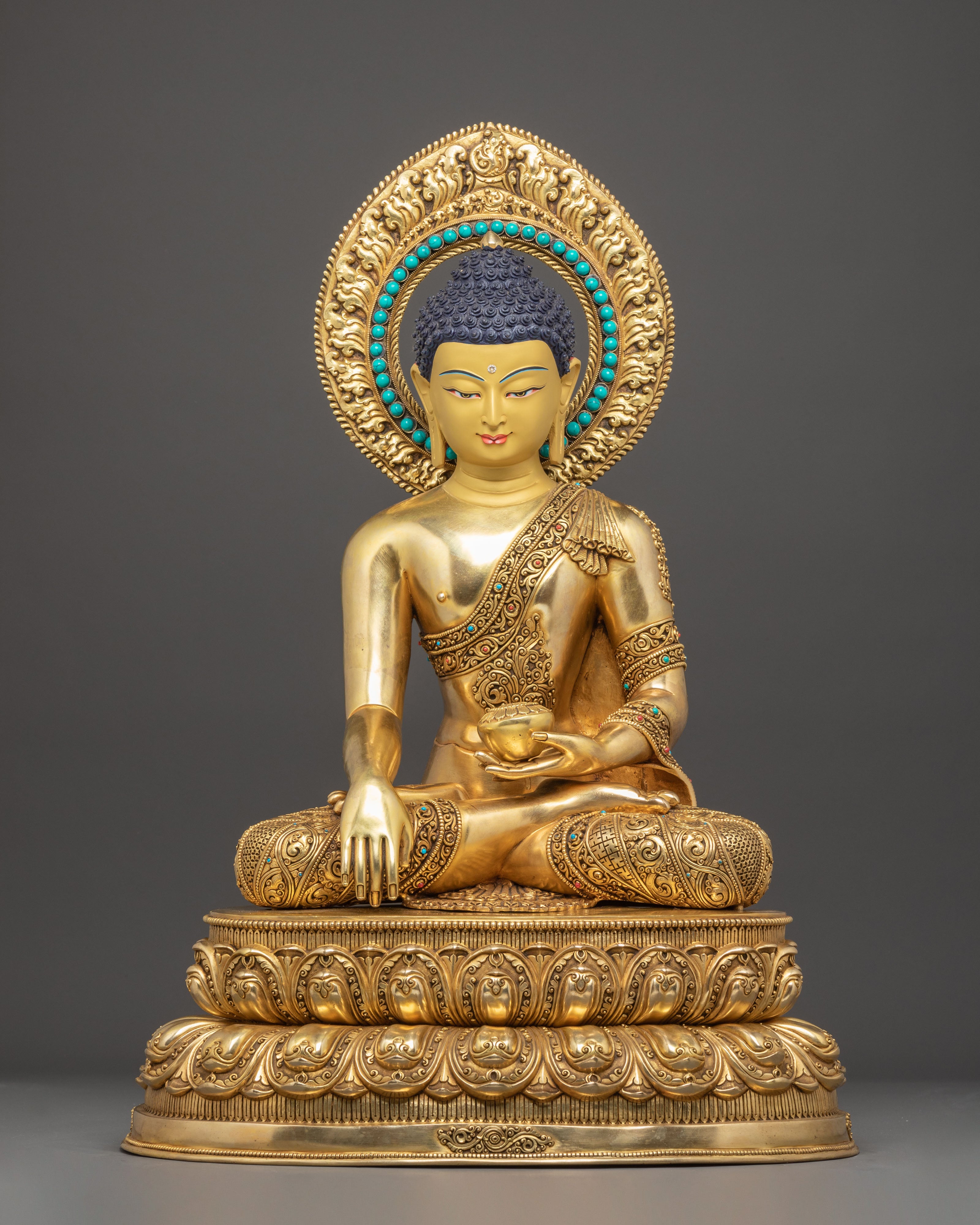 Radiant Statue of Historical Shakyamuni Buddha | Founder of Buddhism