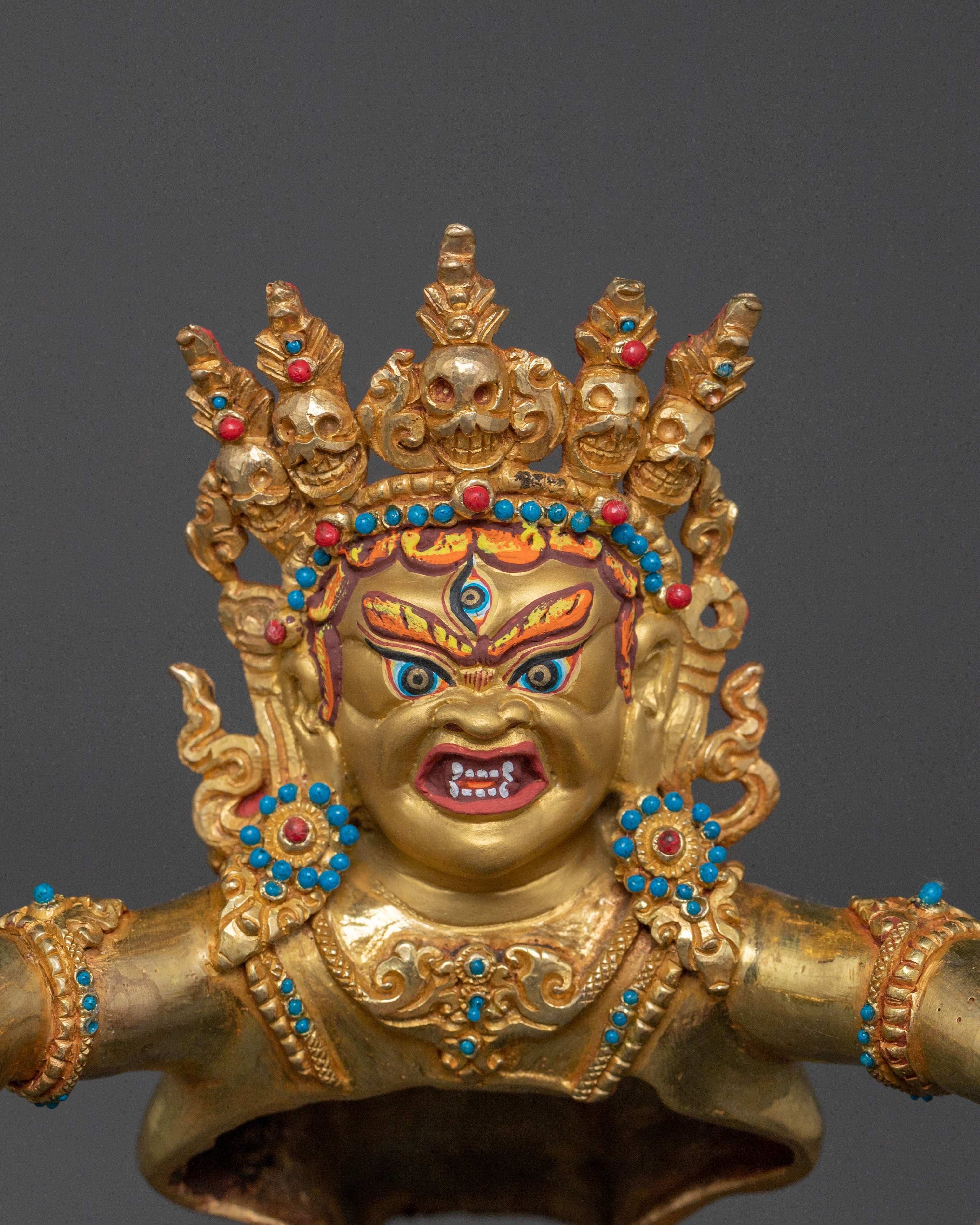 Vajrakilaya Sacred Statue | Wrathful Deity of Purification and Power