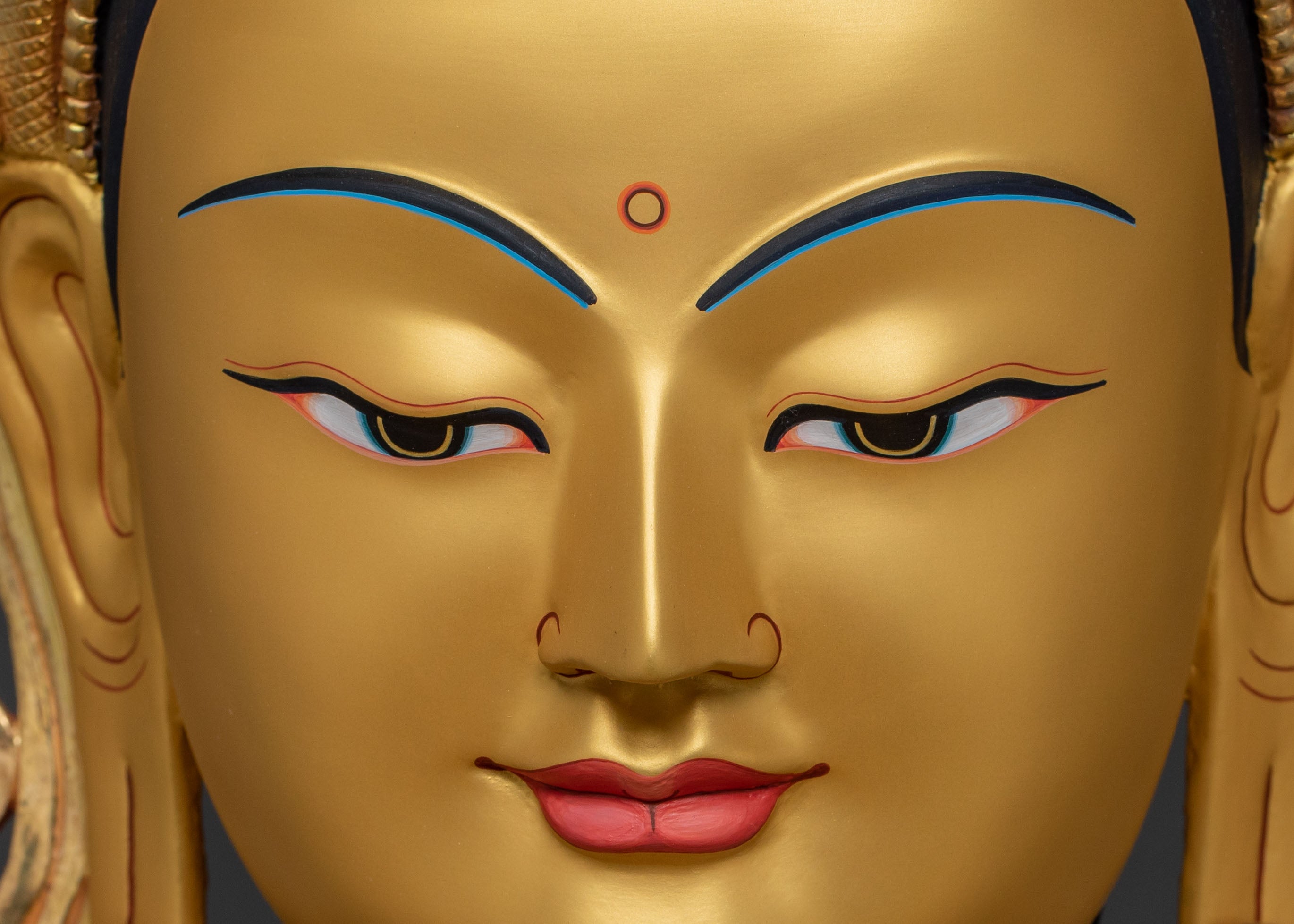 Chenrezig Tibetan Compassion Statue | Buddhist Sacred Altar Decor