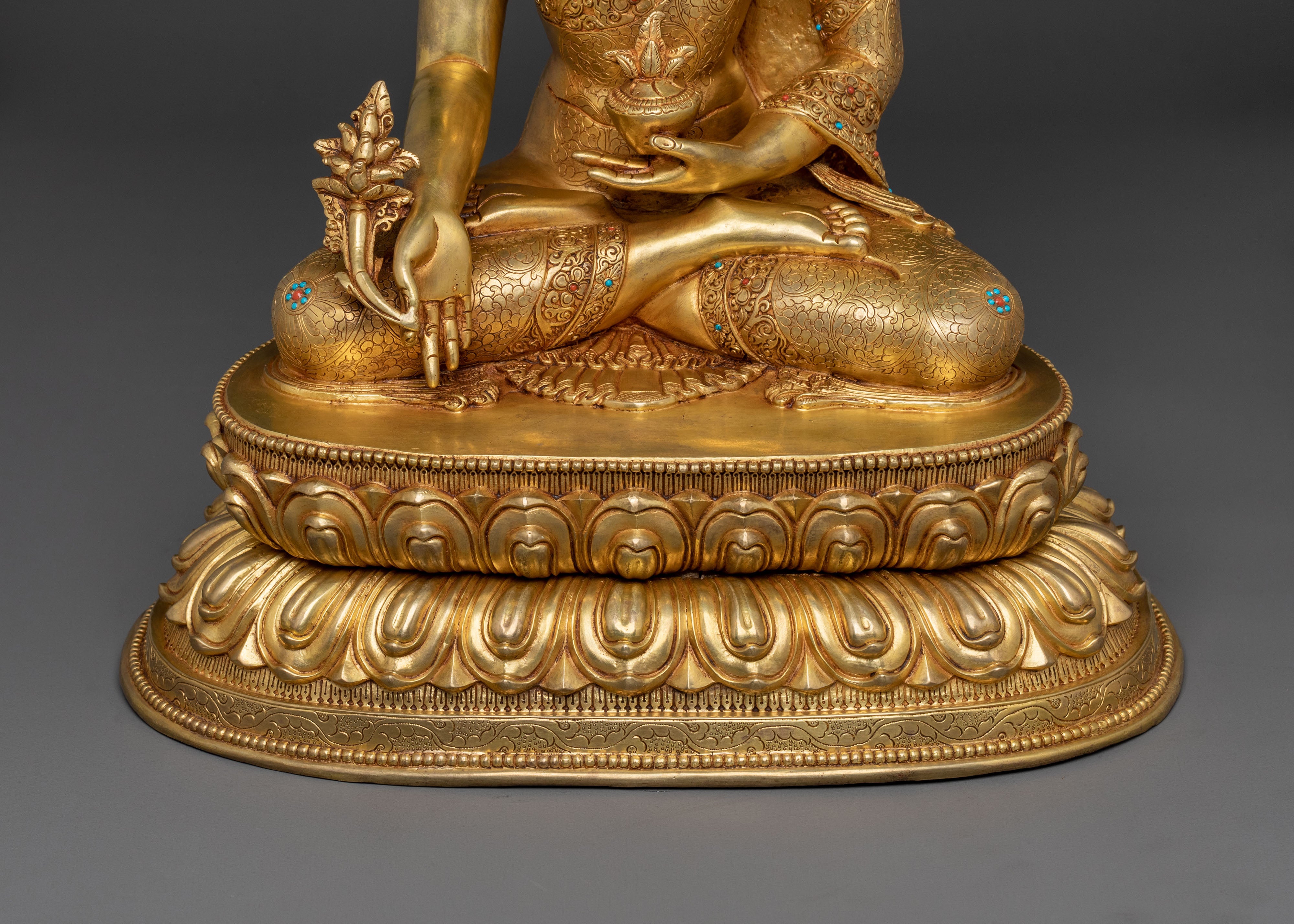 Sacred Medicine Buddha Health Statue | Buddhist Meditation Decor