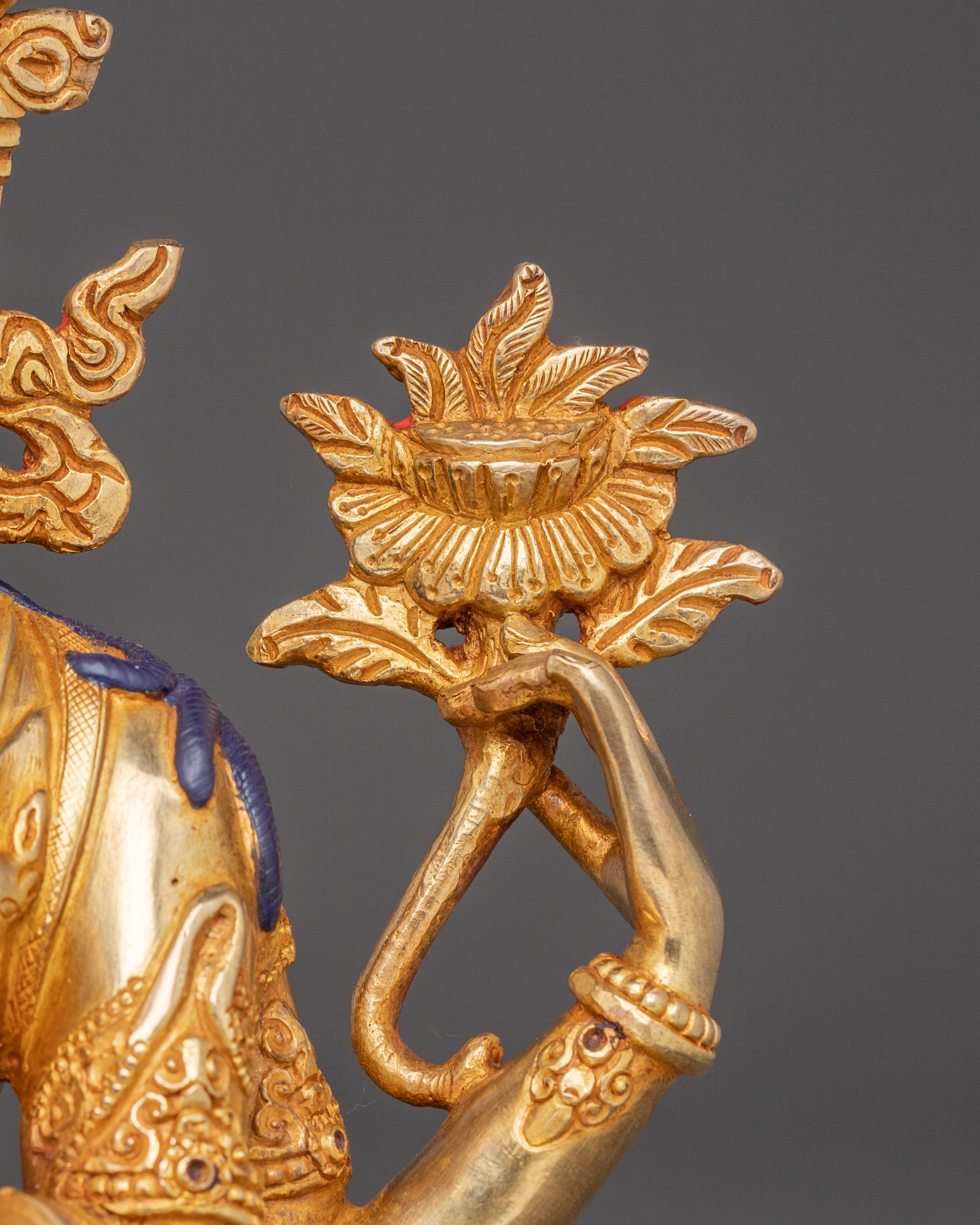 Bodhisattva Chenrezig Golden Statue | Handmade in Nepal