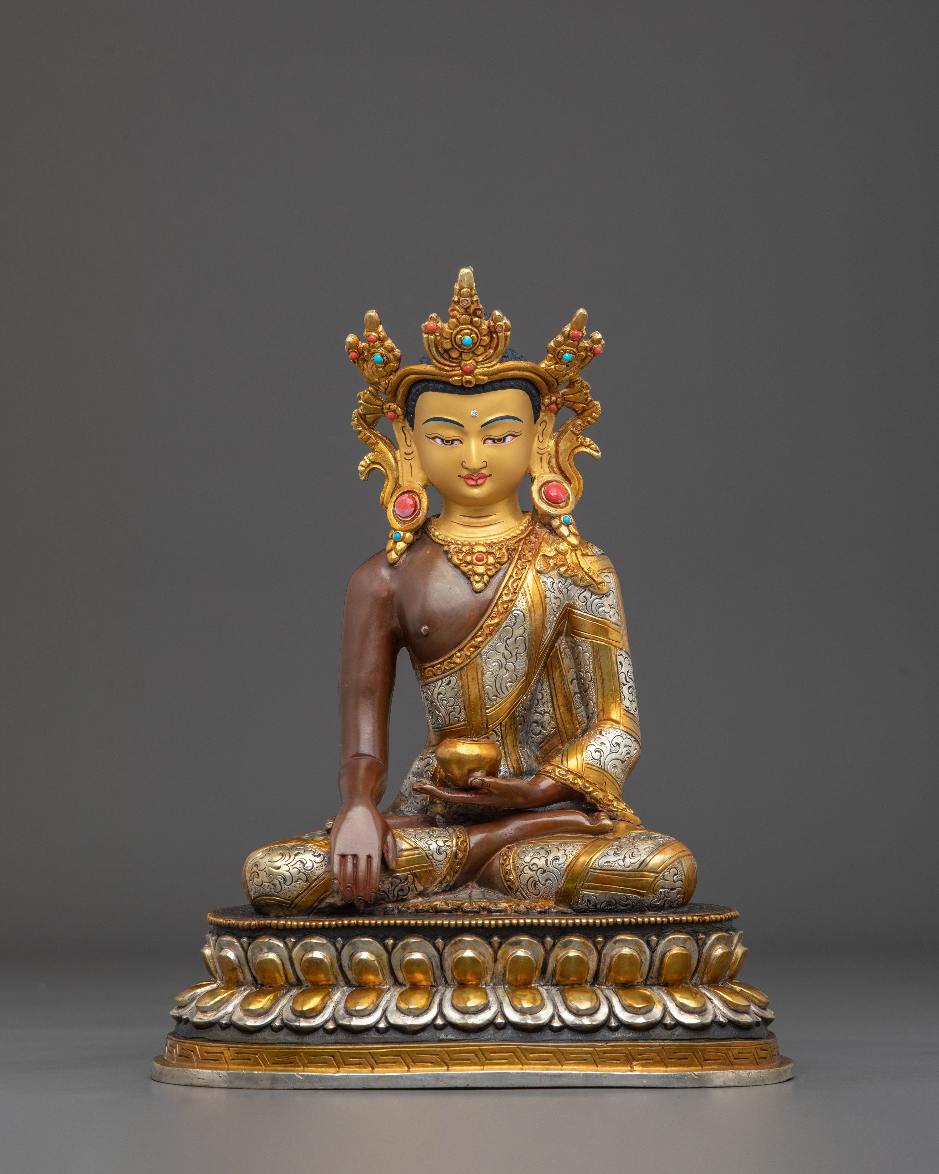 Three Buddhas Statue Set of Wisdom, Enlightenment, and Healing