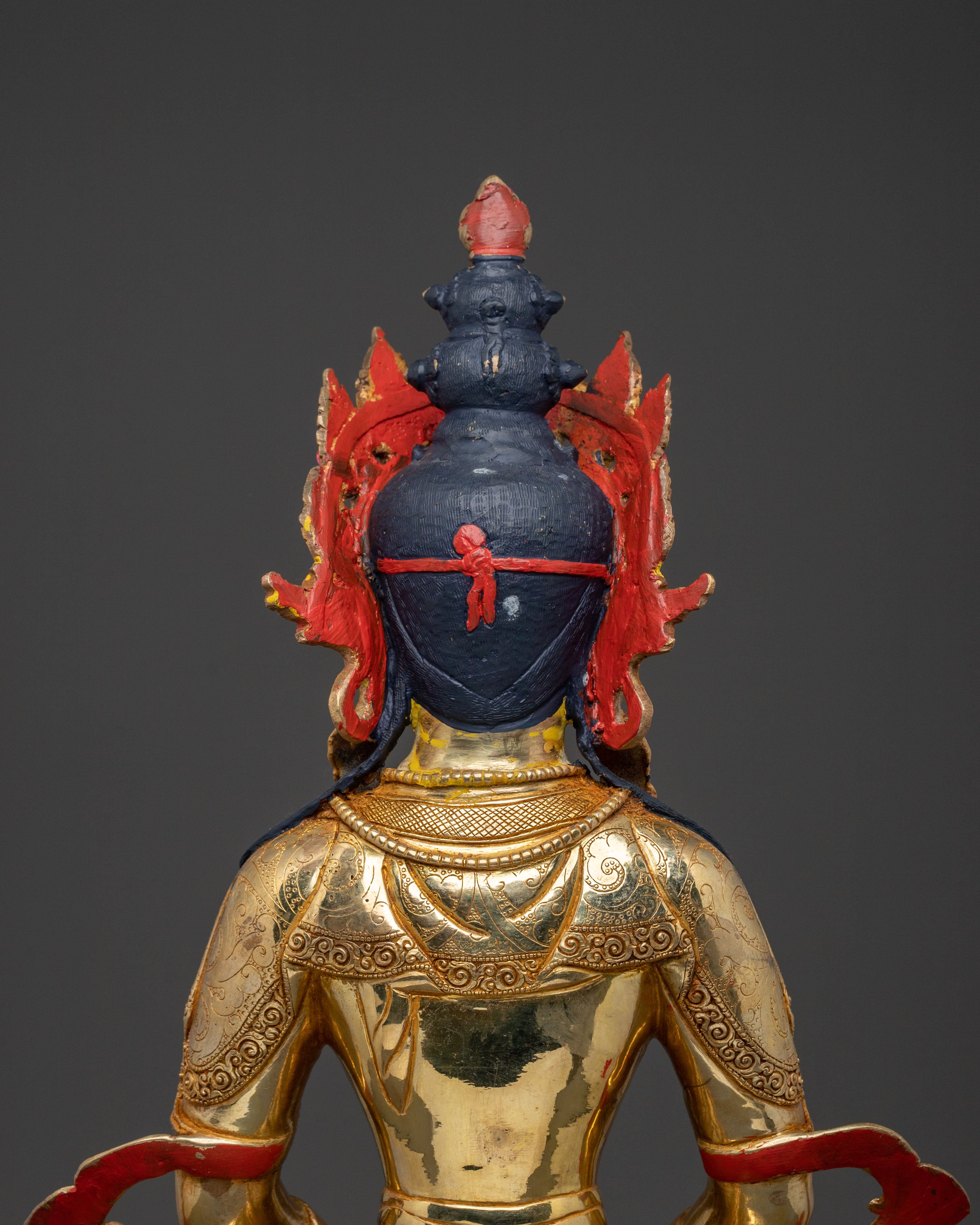 Tibetan Amitayus Long Life Buddha Statue | Himalayan Buddhist Art