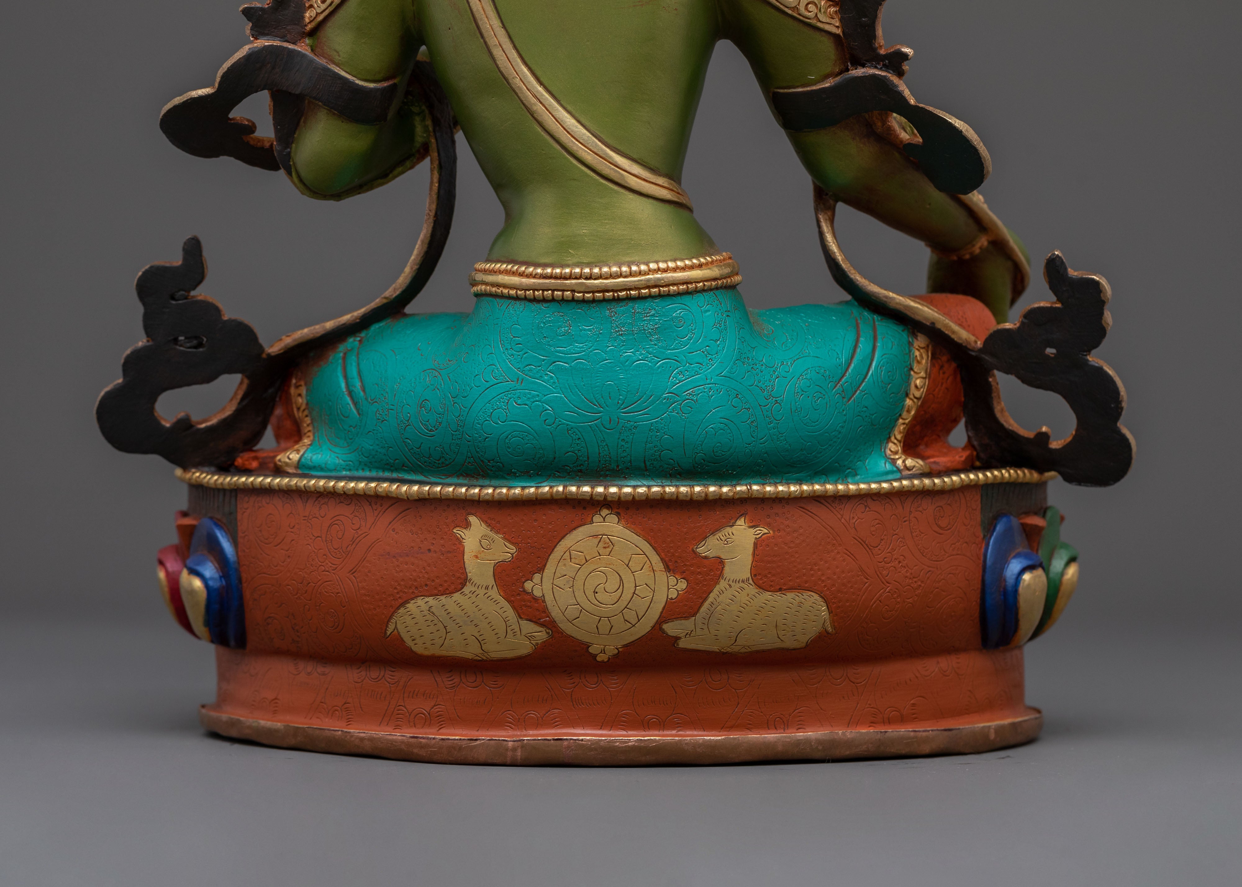 Handcrafted Green Tara Statue | Buddhist Icon