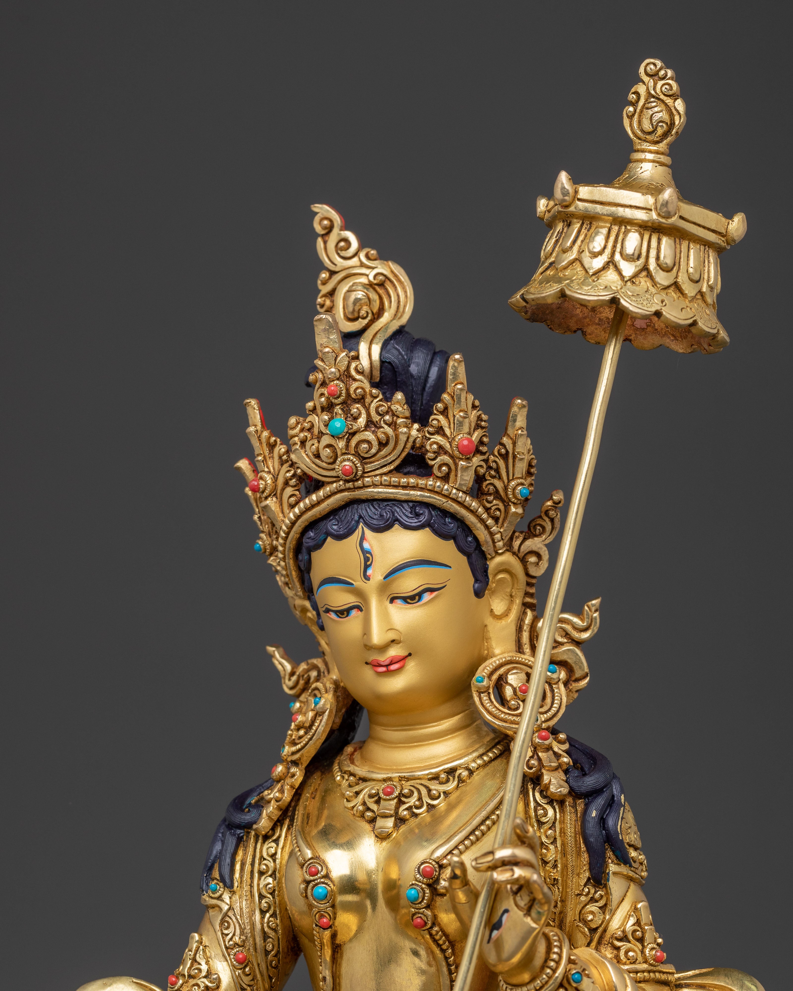 Golden Dukar Statue | Protector of the Dharma