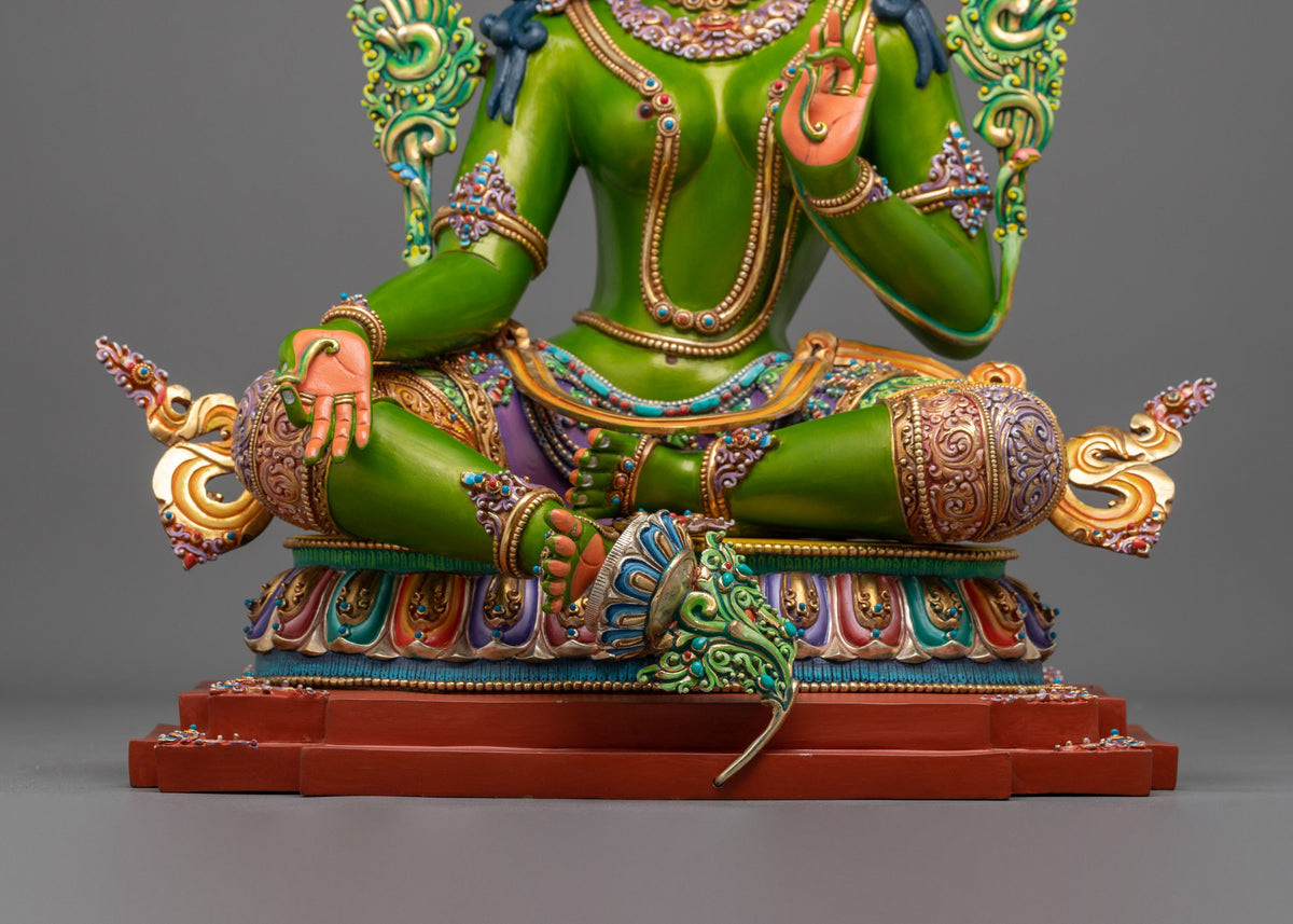 Green Tara Sculpture | Mother of All Buddha