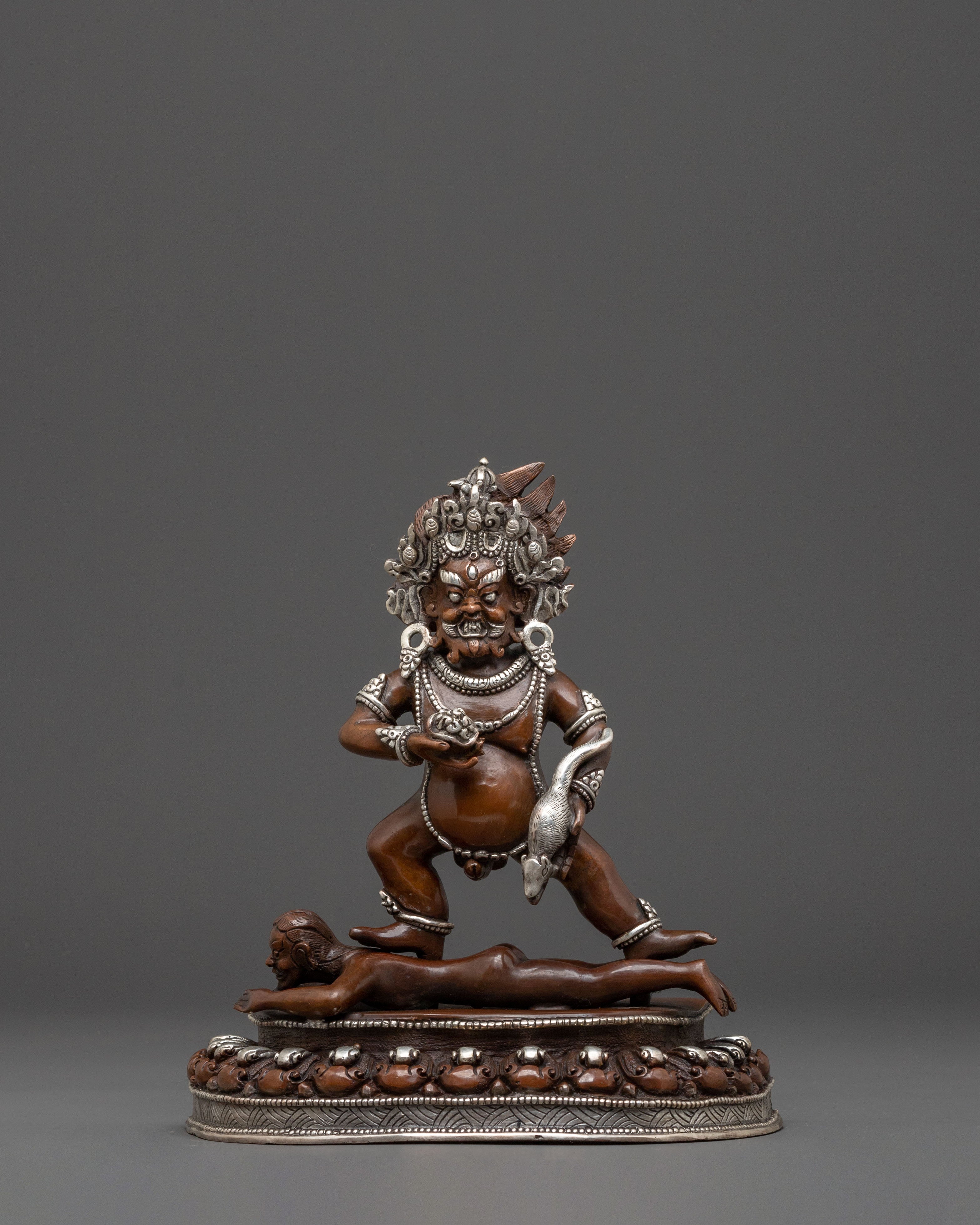 Black Dzambhala Spiritual Statue | Protector of Fortune
