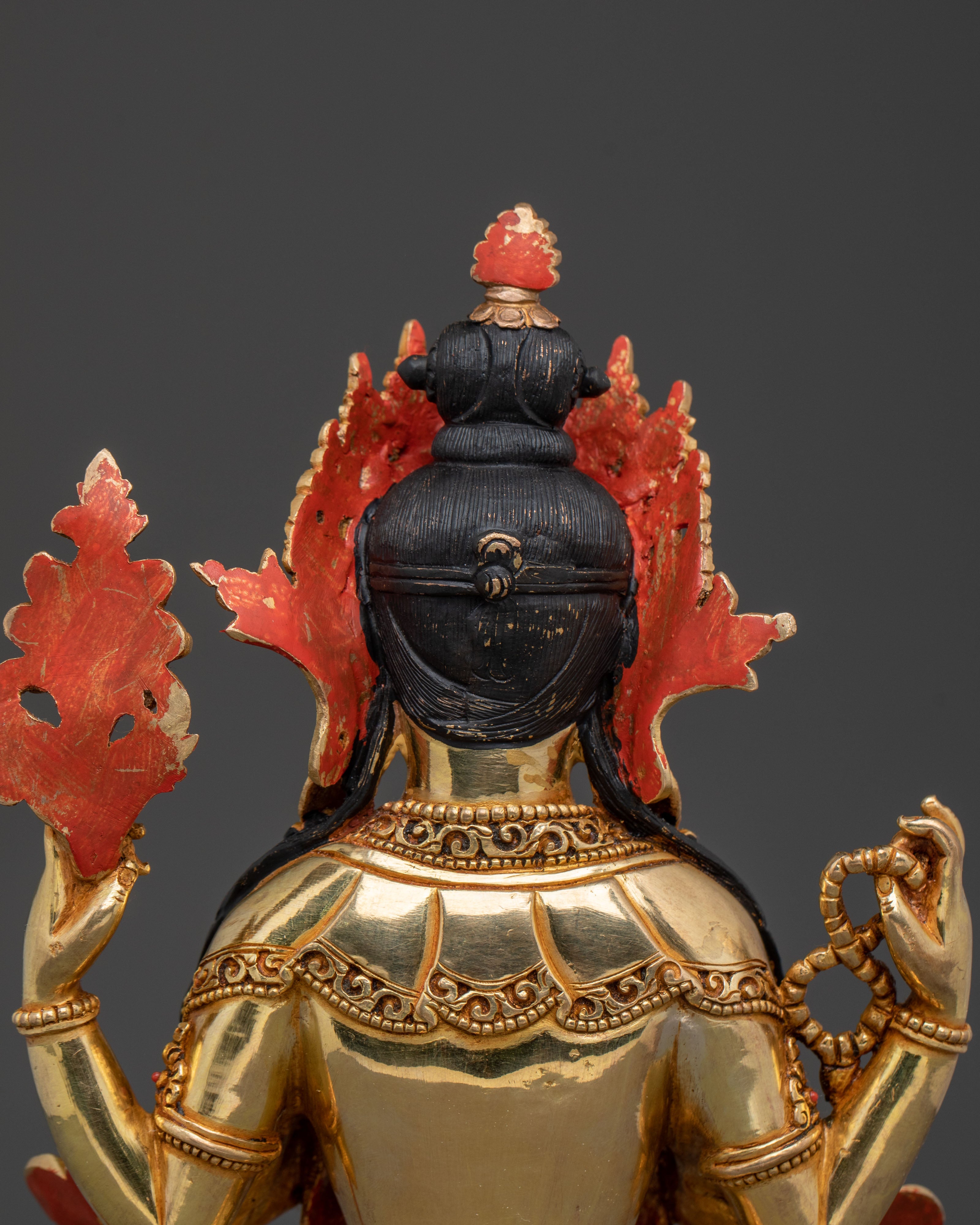 Chenrezig Statue | 24k Gold Gilded Bodhisattva