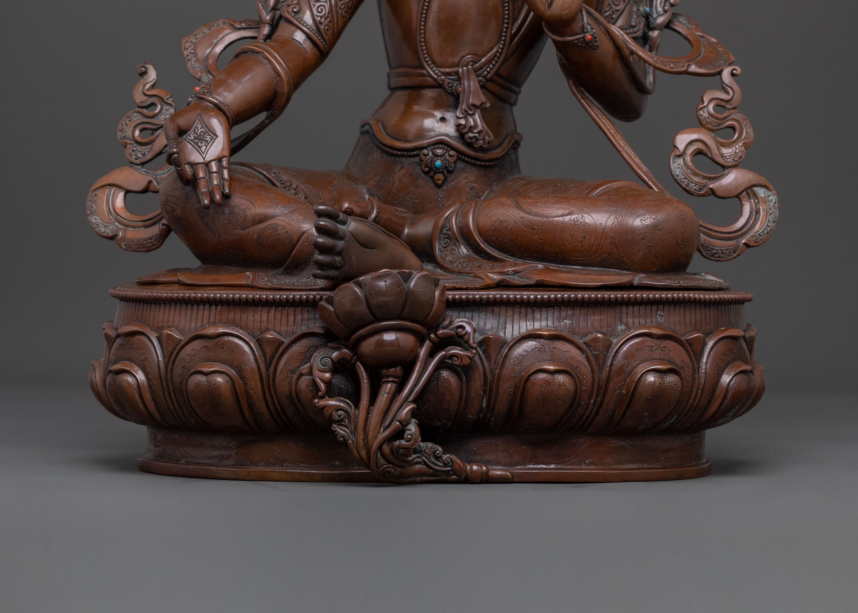 Handmade Green Tara Statue | Buddhist Goddess