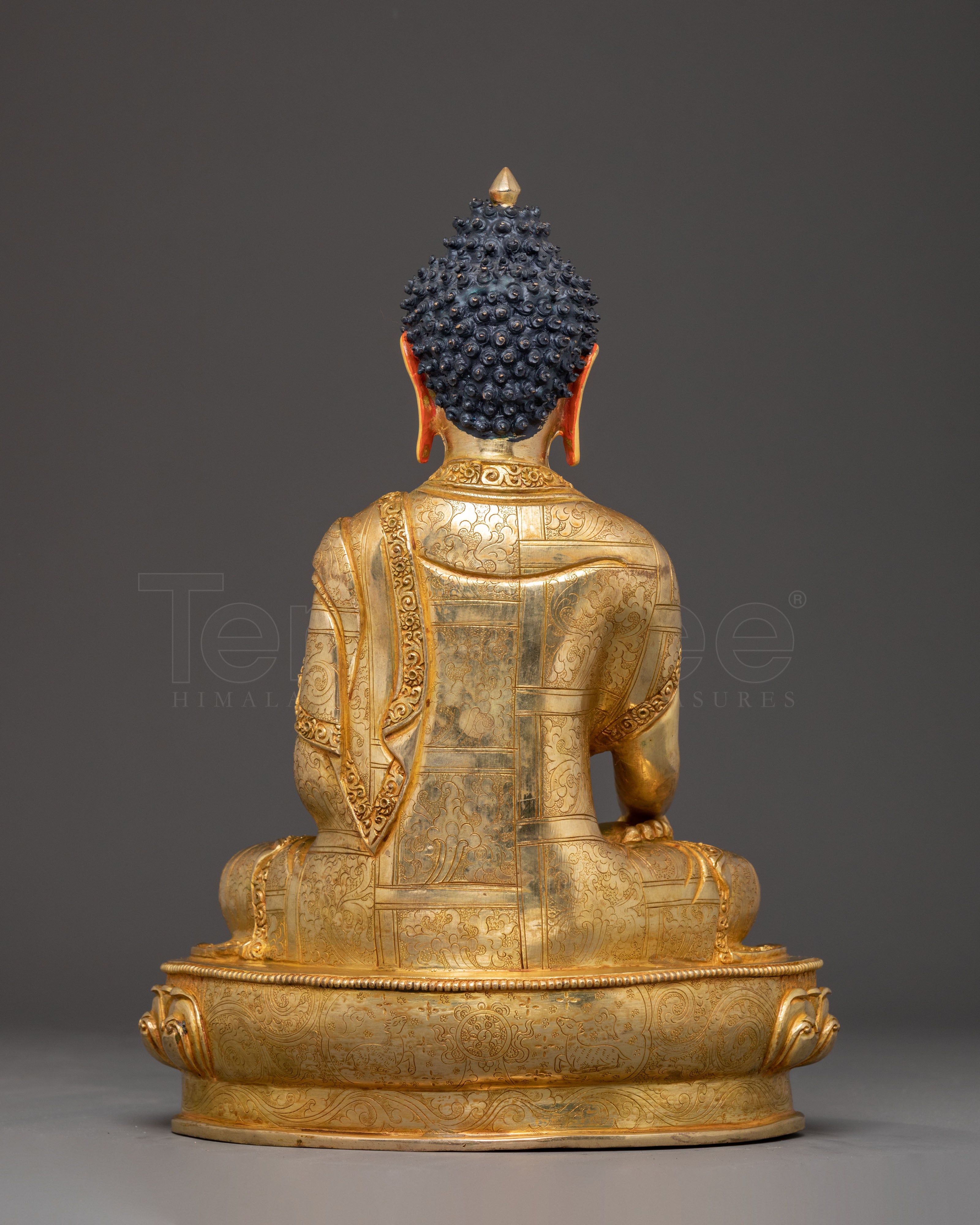 Golden Buddha Shakyamuni Handcrafted Statue | Embodiment of Enlightenment