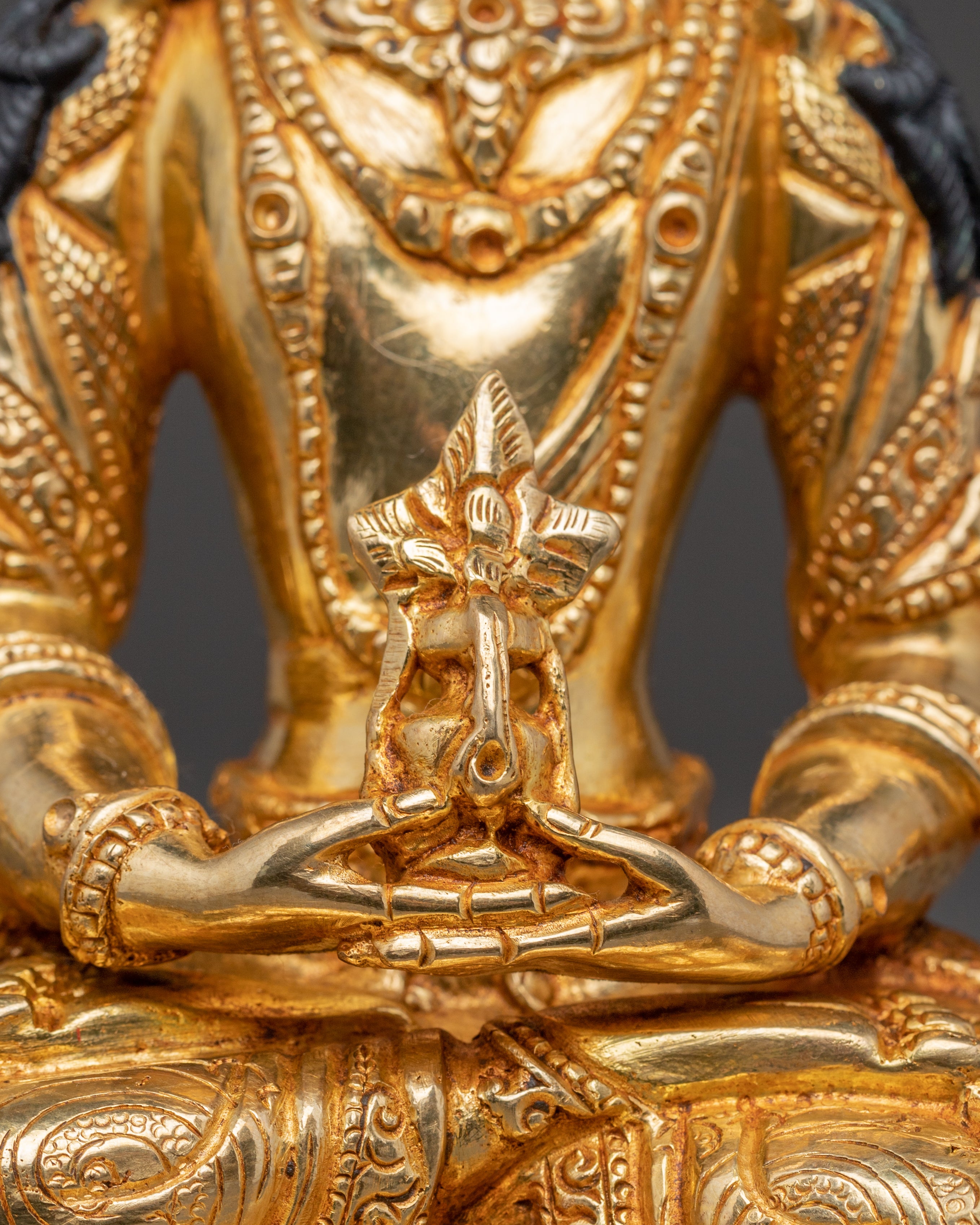 Amitayus Copper Statue Symbolizing Longevity | Handmade in Nepal