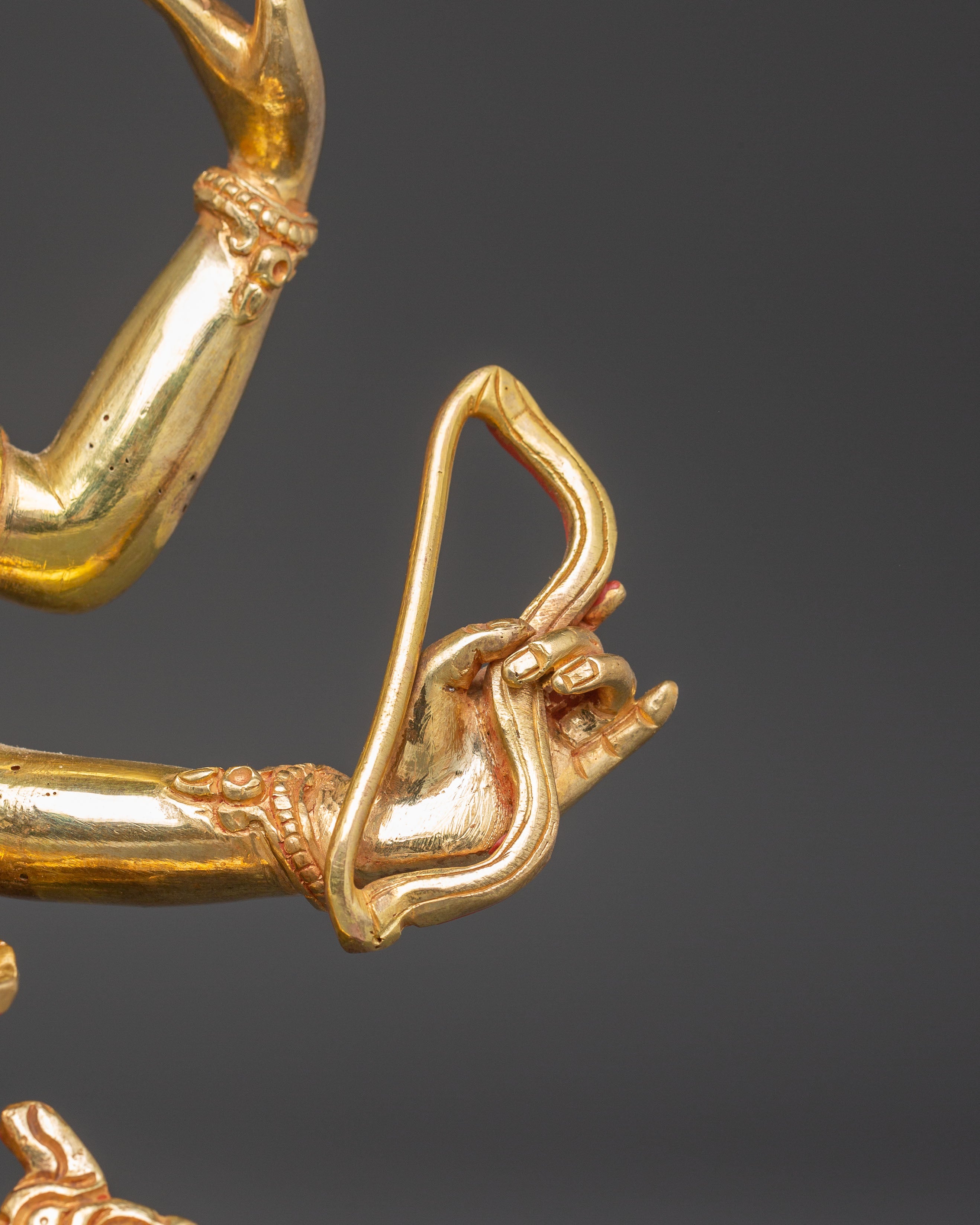 Namgyalma: Golden Handmade Statue | 24K Gold Gilded for Meditation