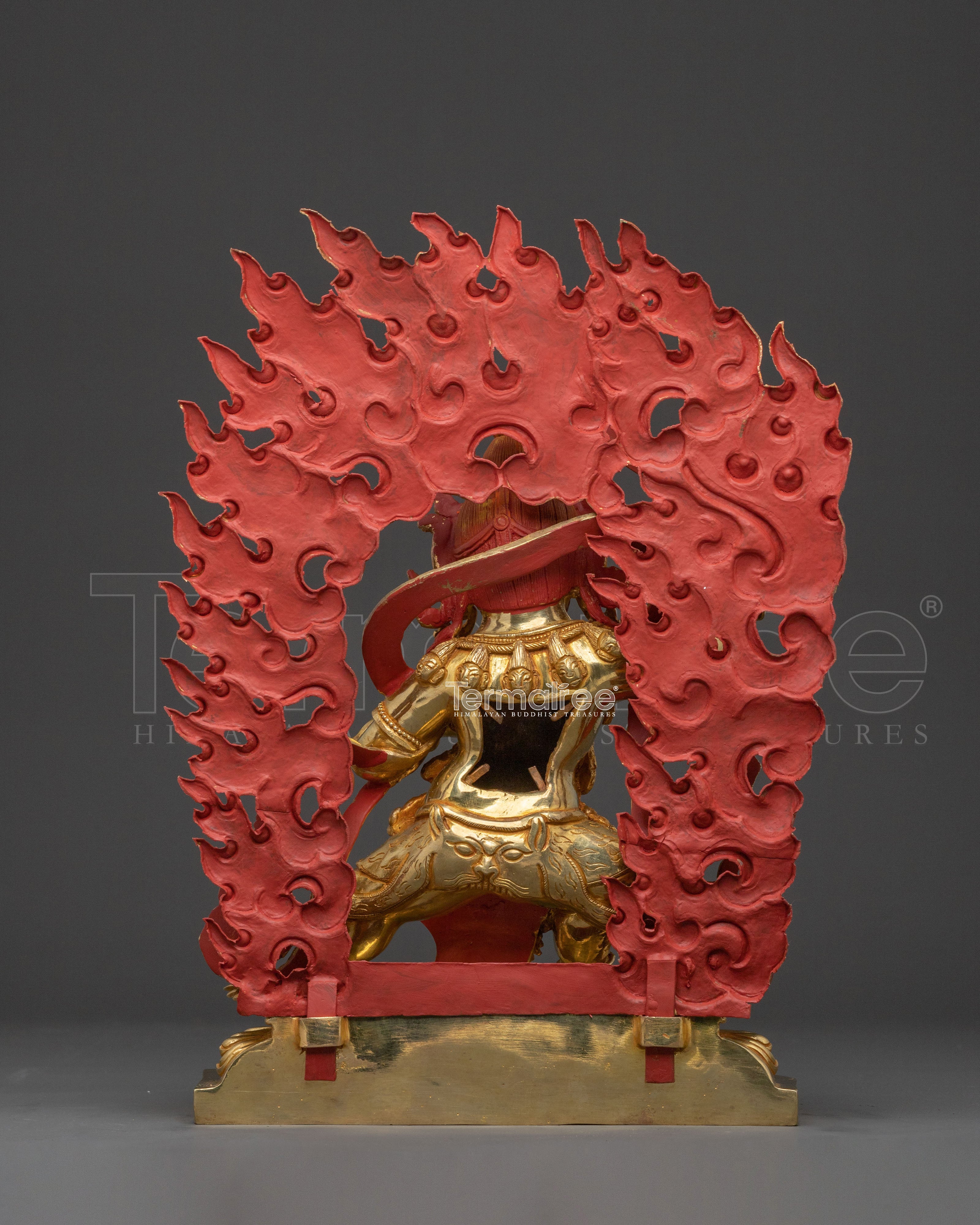 Black Manjushri Protection Sculpture | Wrathful Wisdom Deity