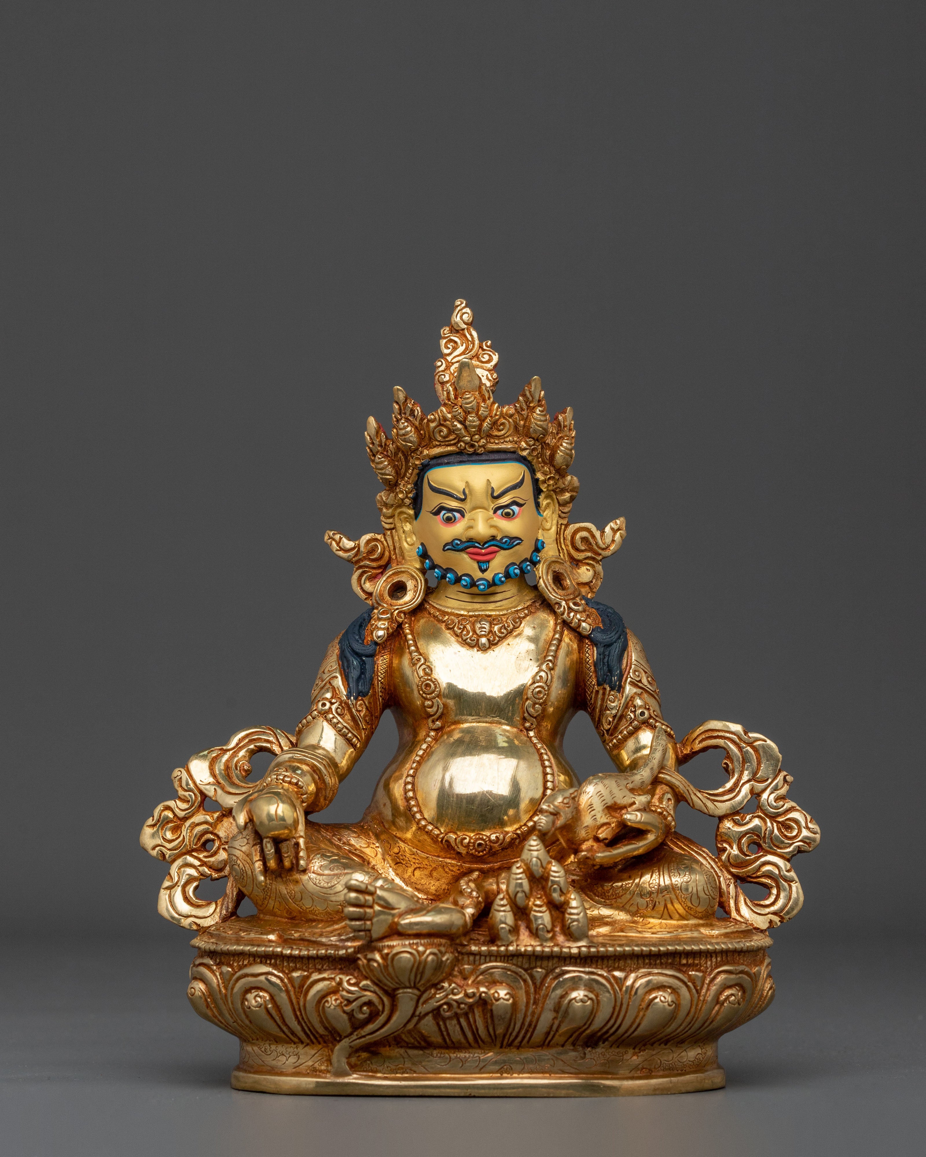 Tibetan God Dzambhala Statue | Tibetan Wealth God