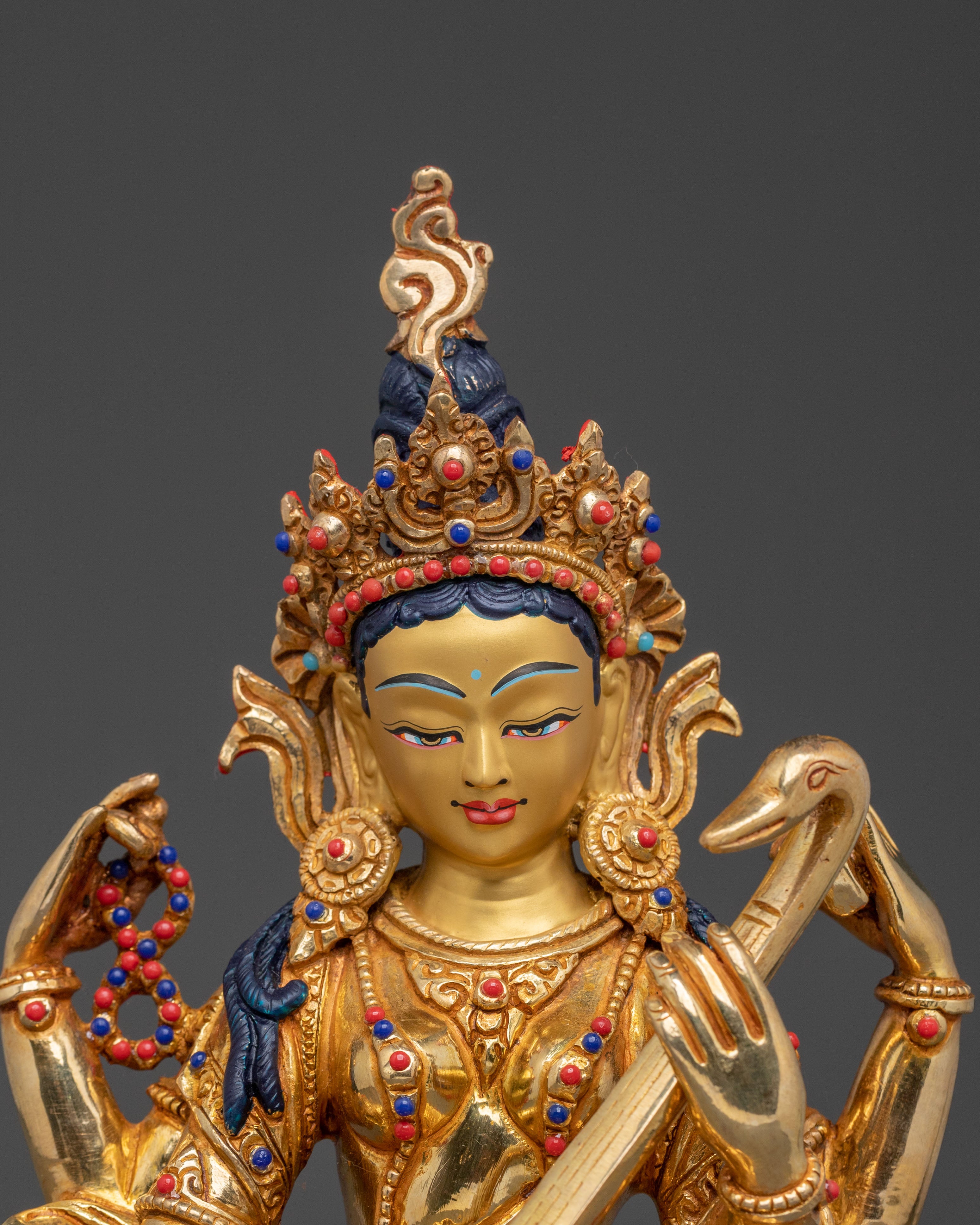 Devi Saraswati Statue | Spiritual Figurine