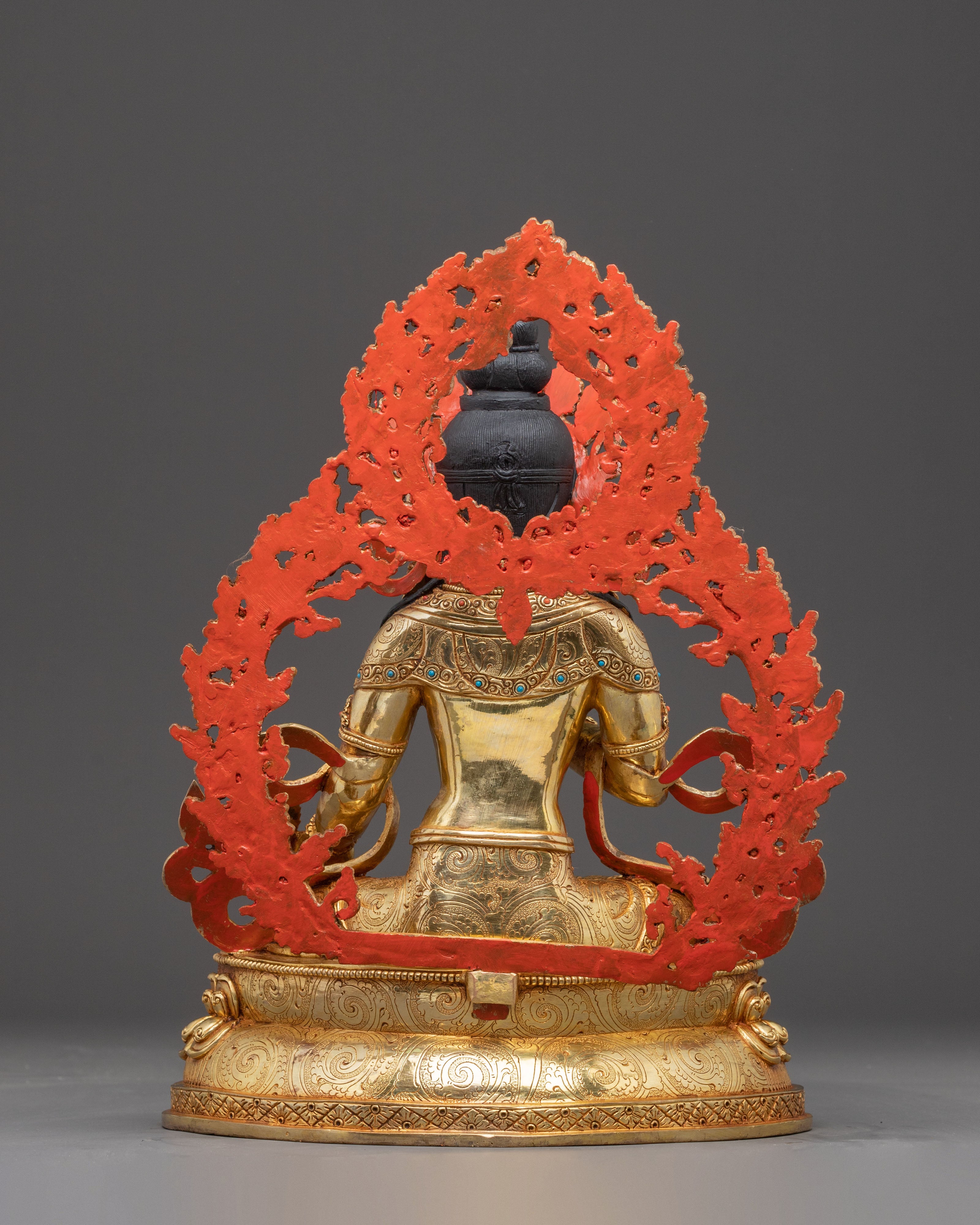 Golden Kshitigarbha Bodhisattva Statue | Guardian of the Earth and Beings