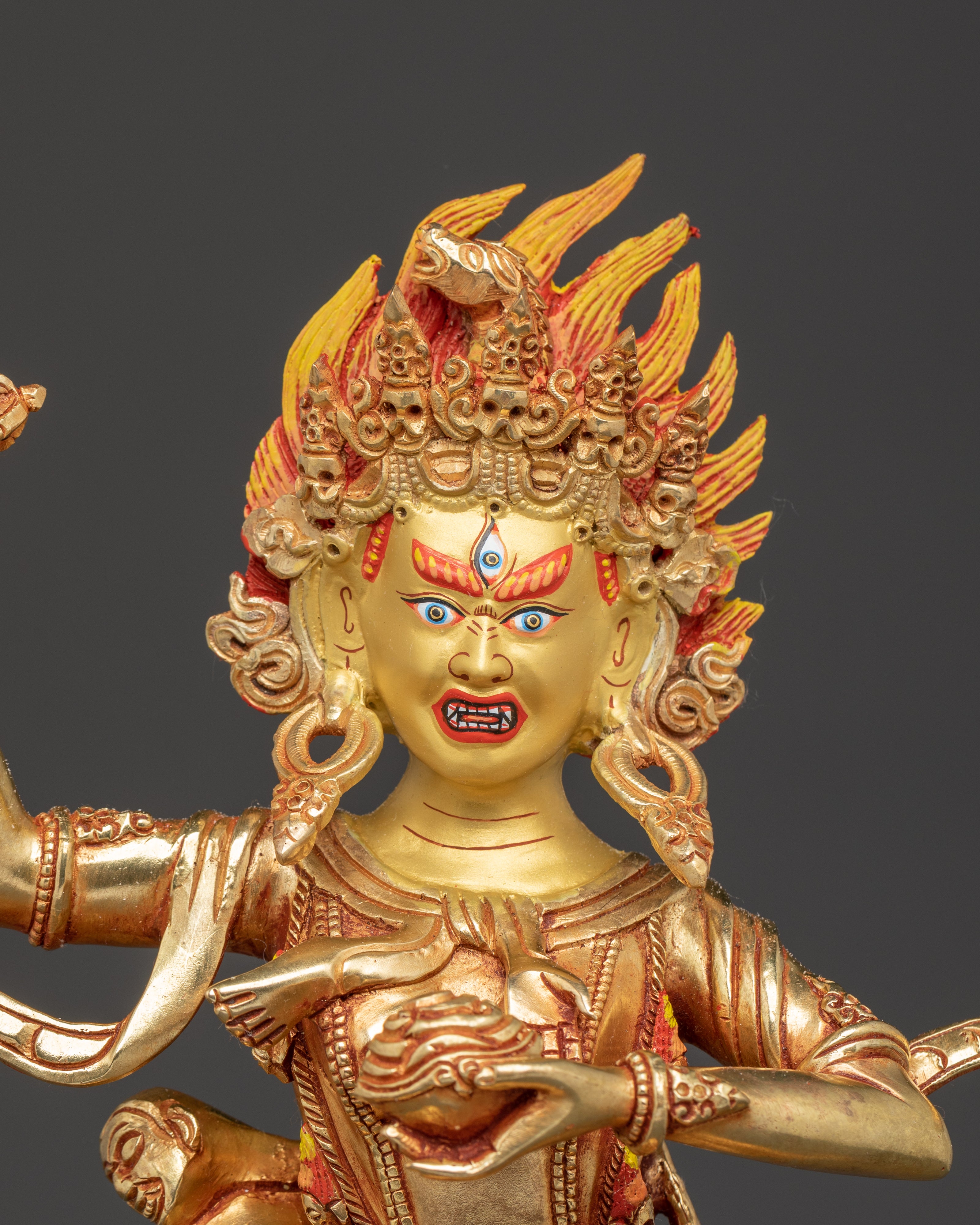 Handmade Troma Nagmo Copper Statue | Tibetan Deity of Wisdom