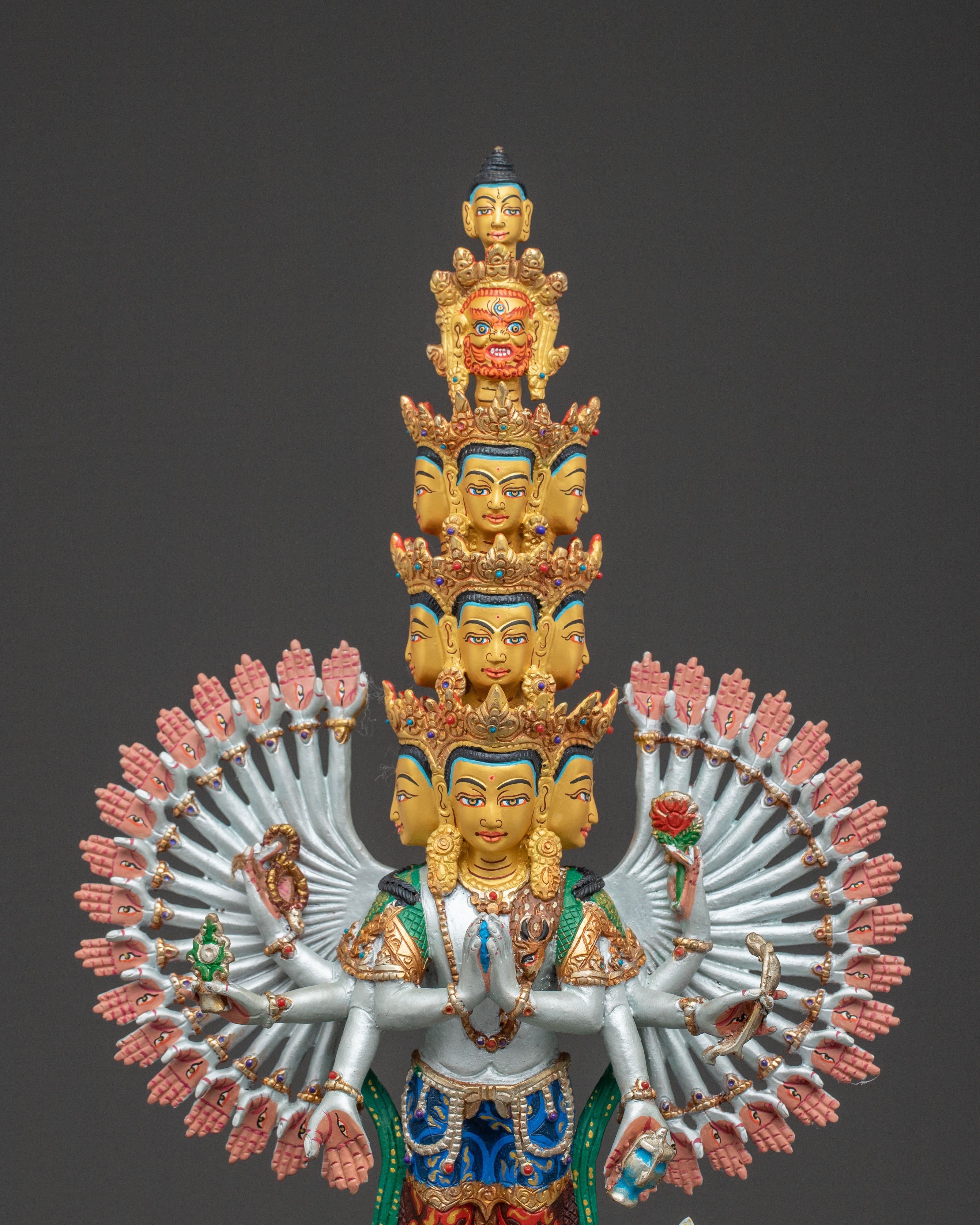 Statue of 1000 Armed Chenrezig | Handcrafted Figure