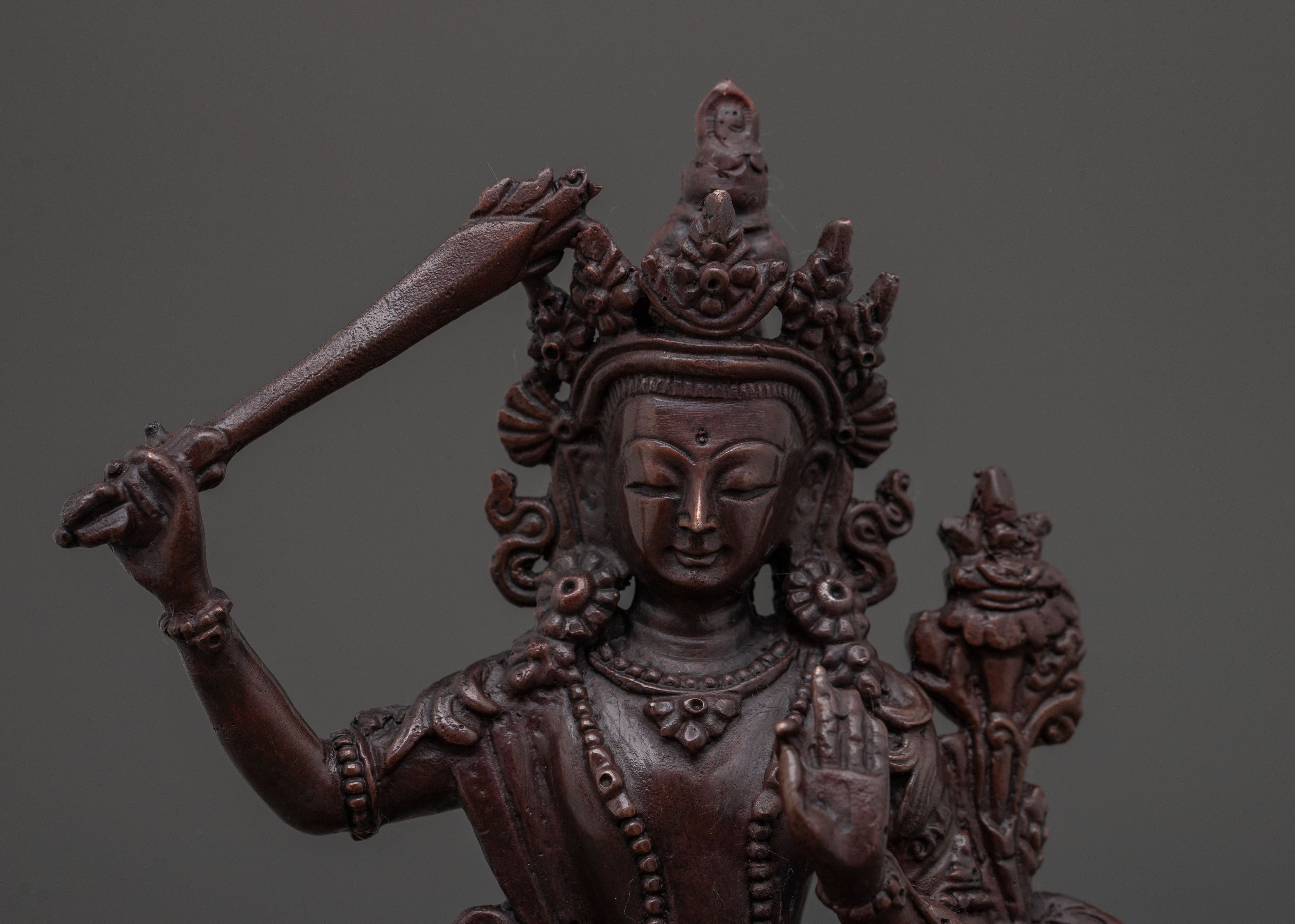 Handcrafted Manjushri Statue | Wisdom Deity