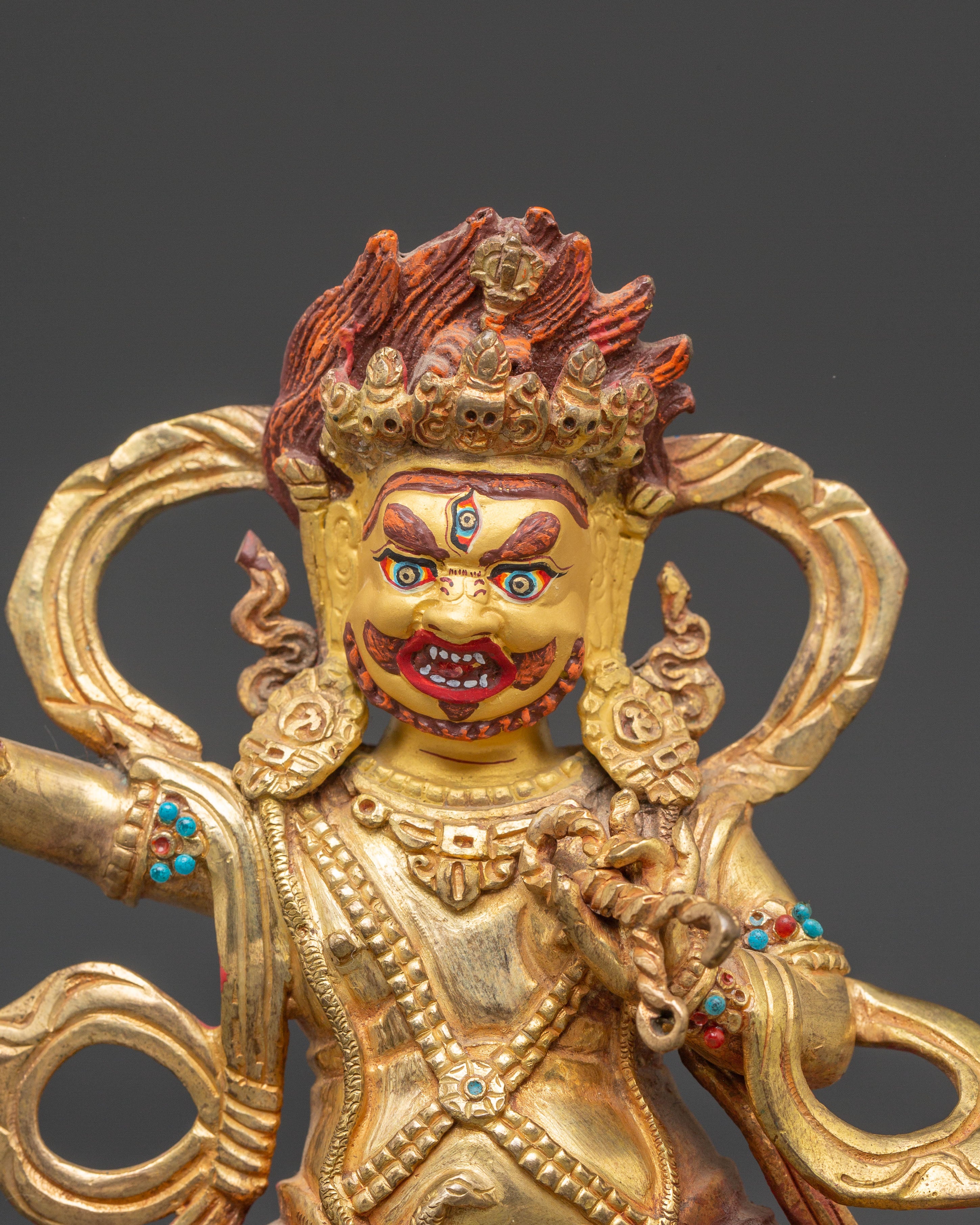 Golden Vajrapani Statue: The Protector of Buddha | Buddhist Spiritual Decor