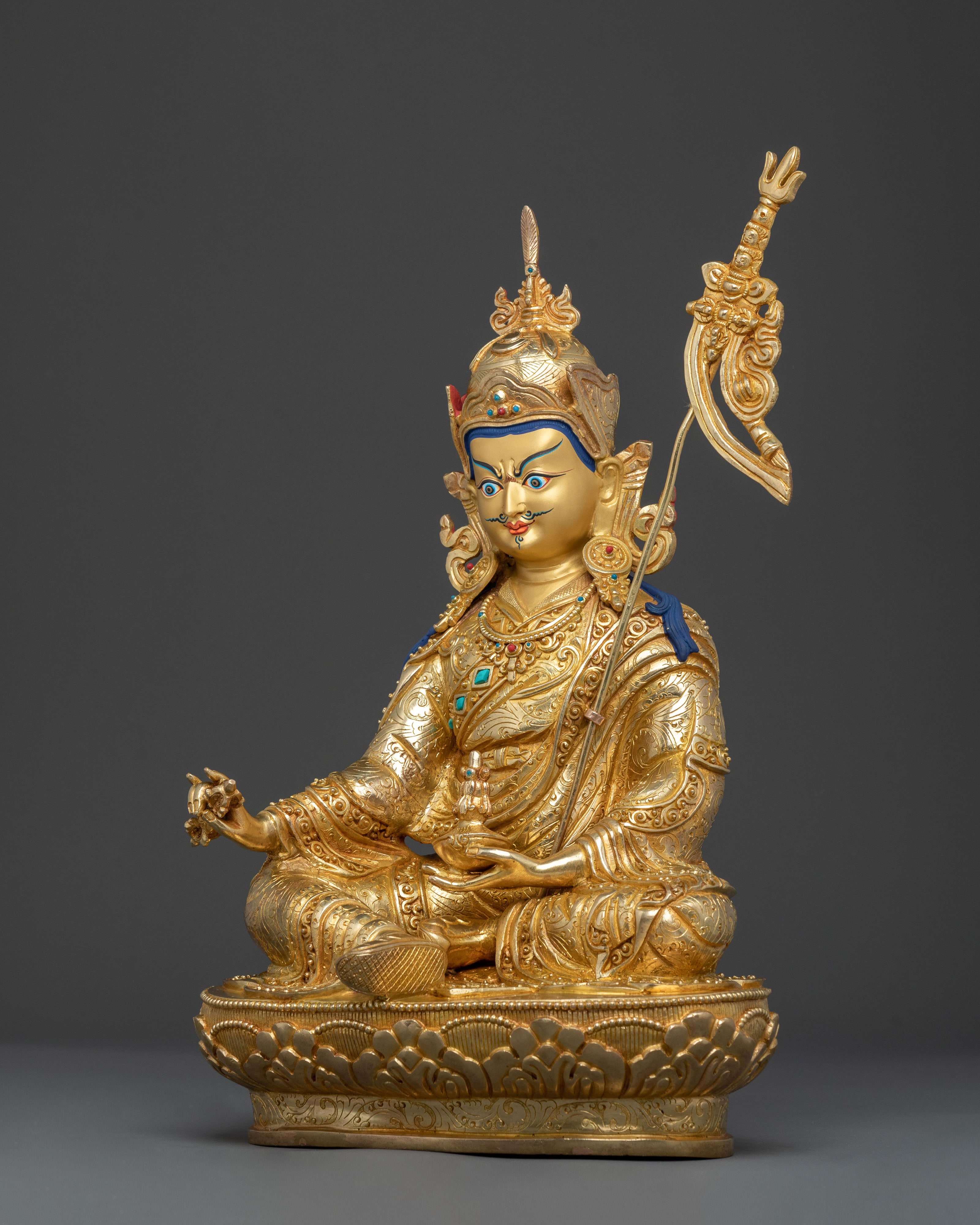 Handcrafted Guru Rinpoche Statue | Enlightened Icon