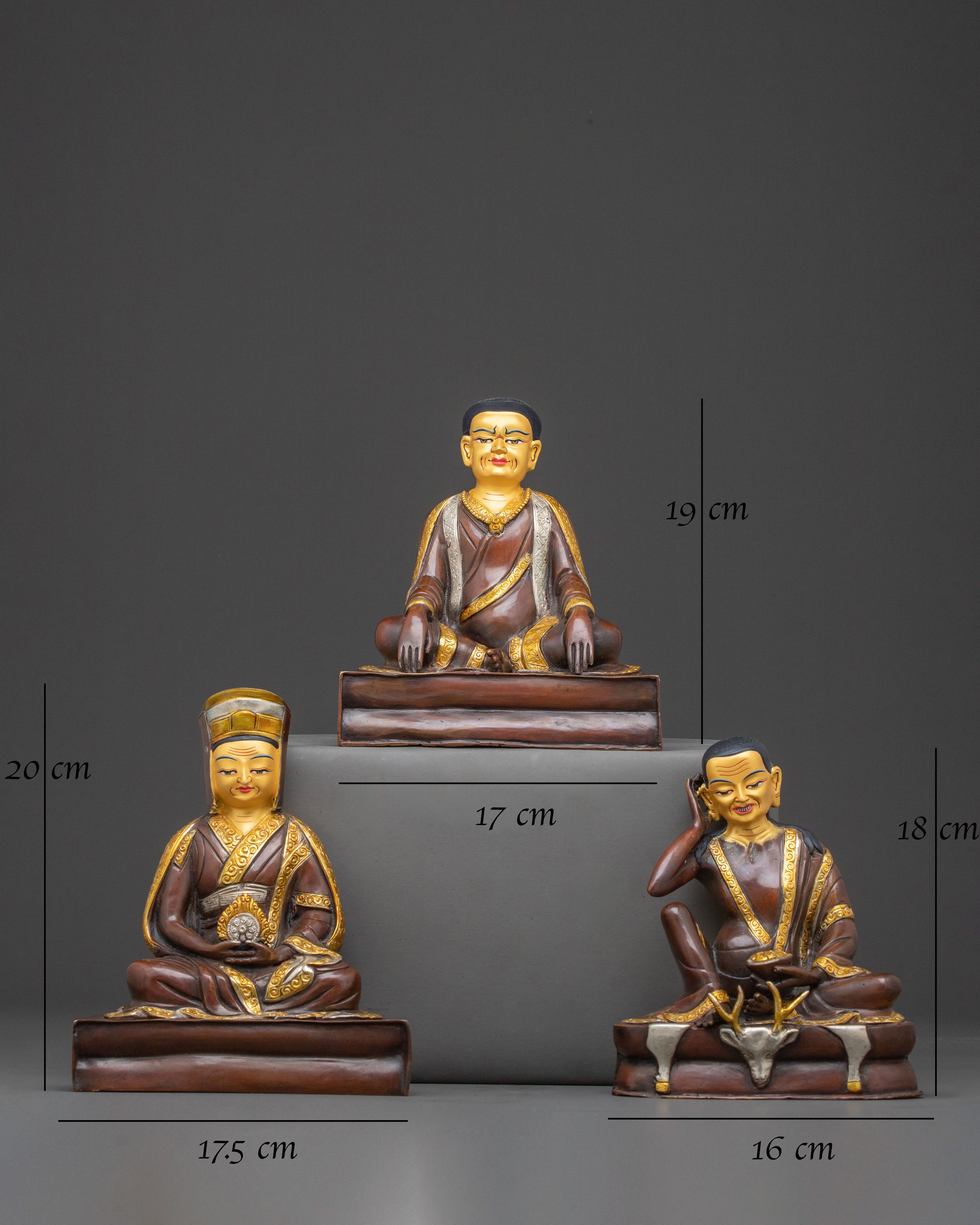 Kagyu Masters Statue Set – Revered Lineage Artistry
