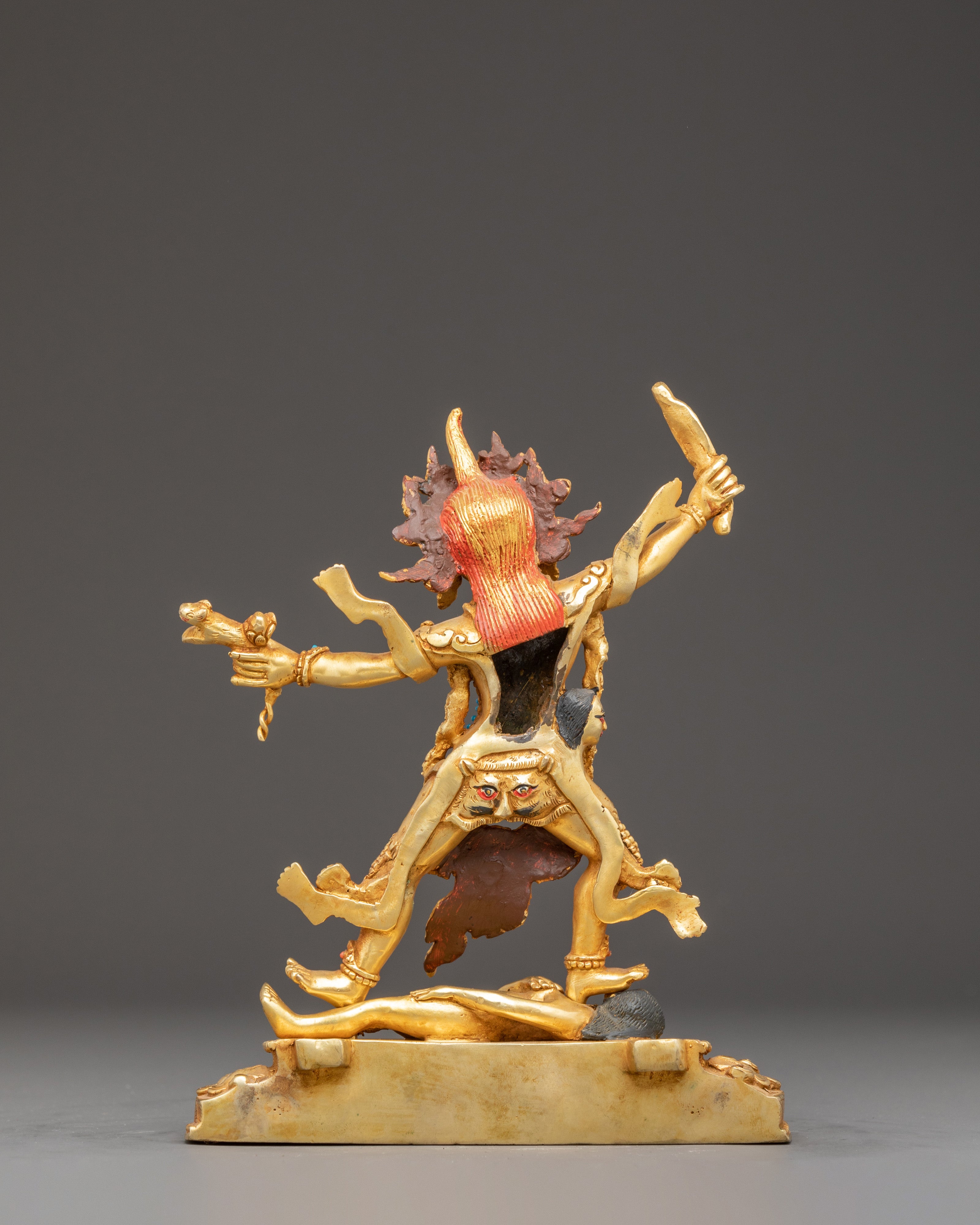 Statue of Ekajati: One-Eyed Mahakala | 24K Gold Gilded Statue