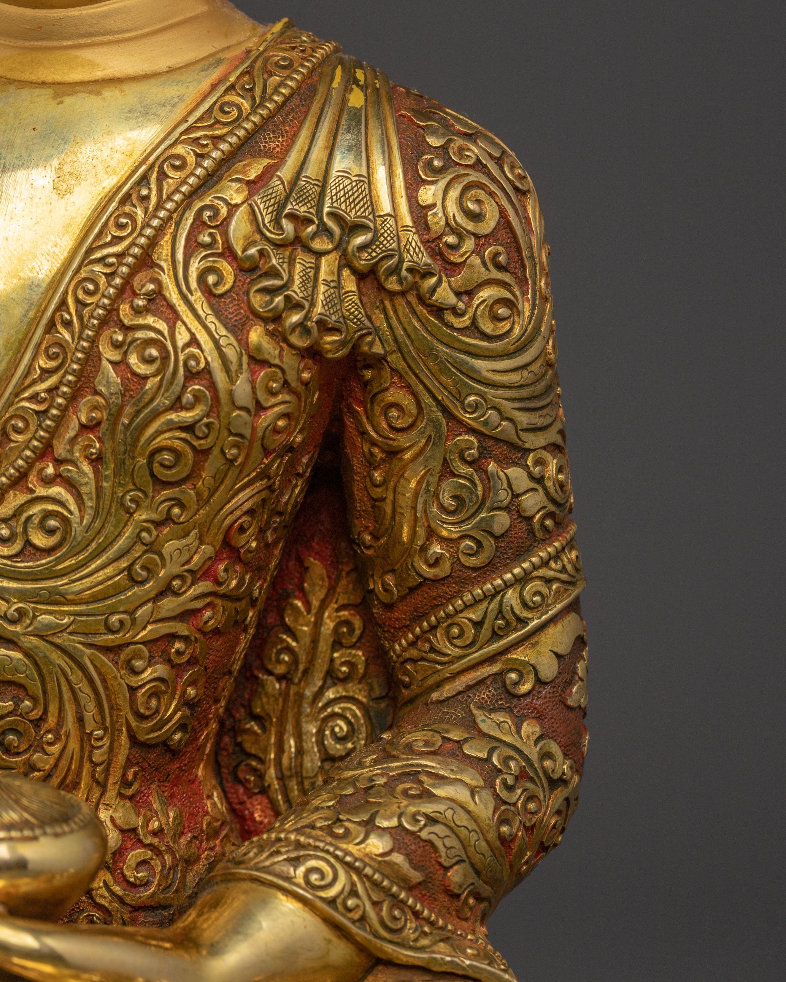 Handmade Shakyamuni Buddha Dharma Statue for Altars