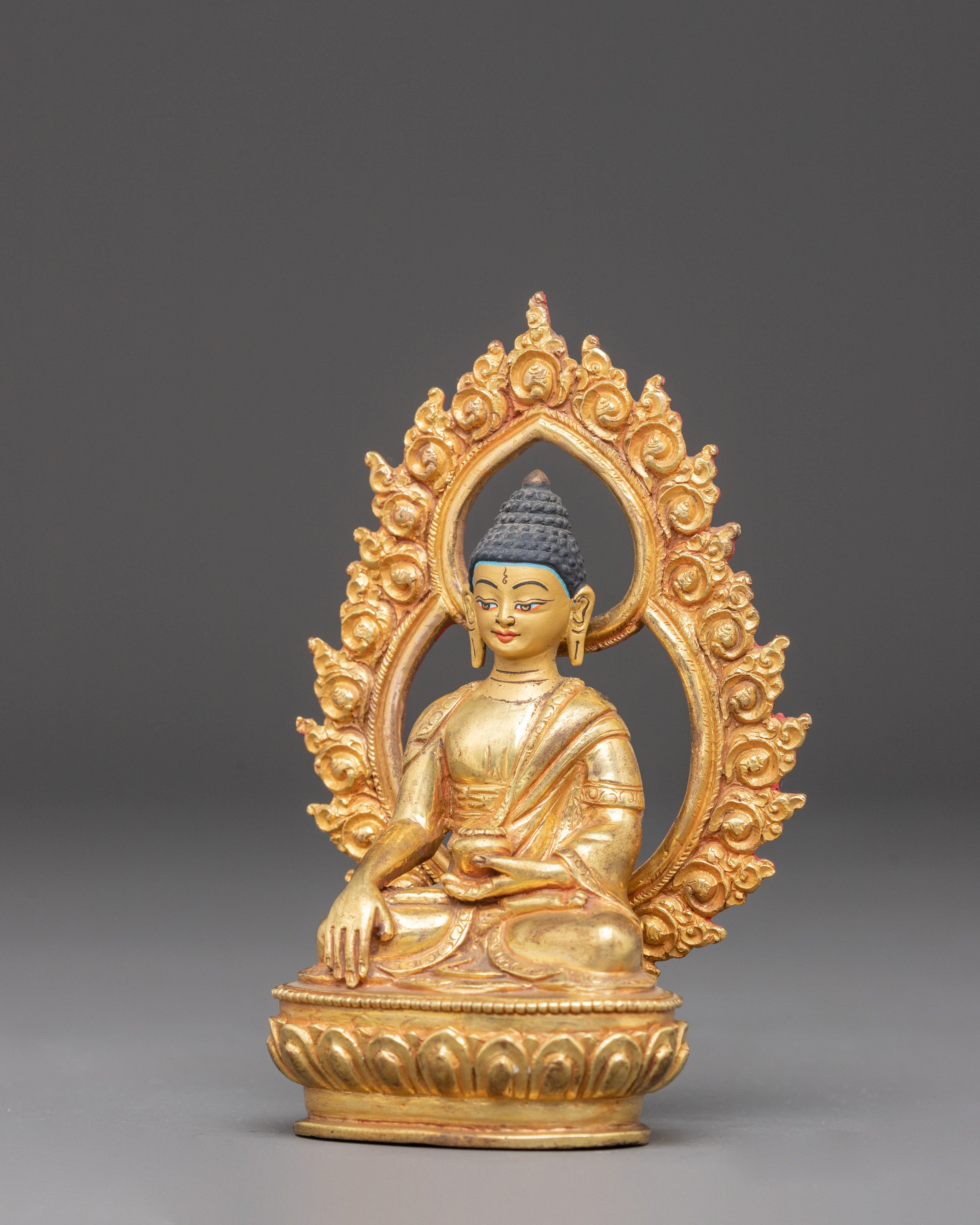 Handcrafted Golden Shakyamuni Buddha Statue | Meditation Decor