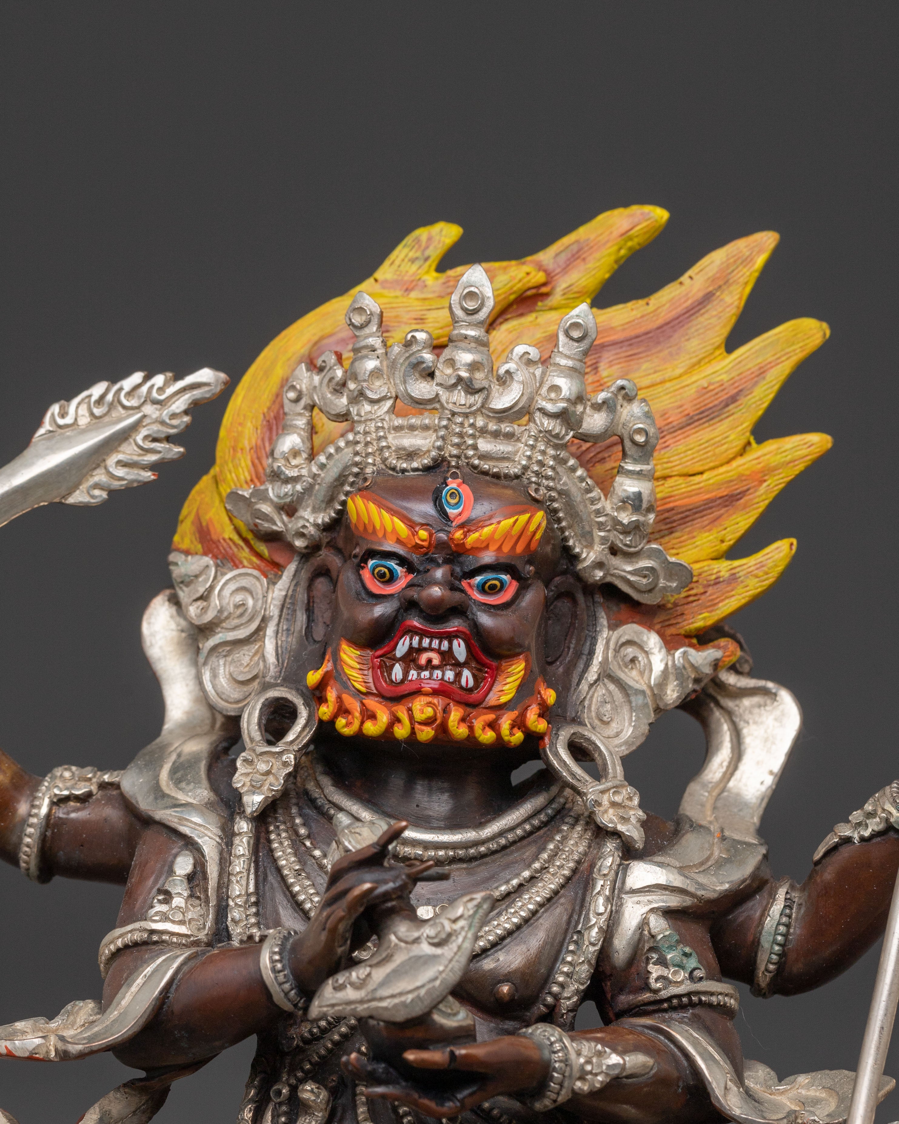 4 Armed Mahakala Statue for Spiritual Spaces
