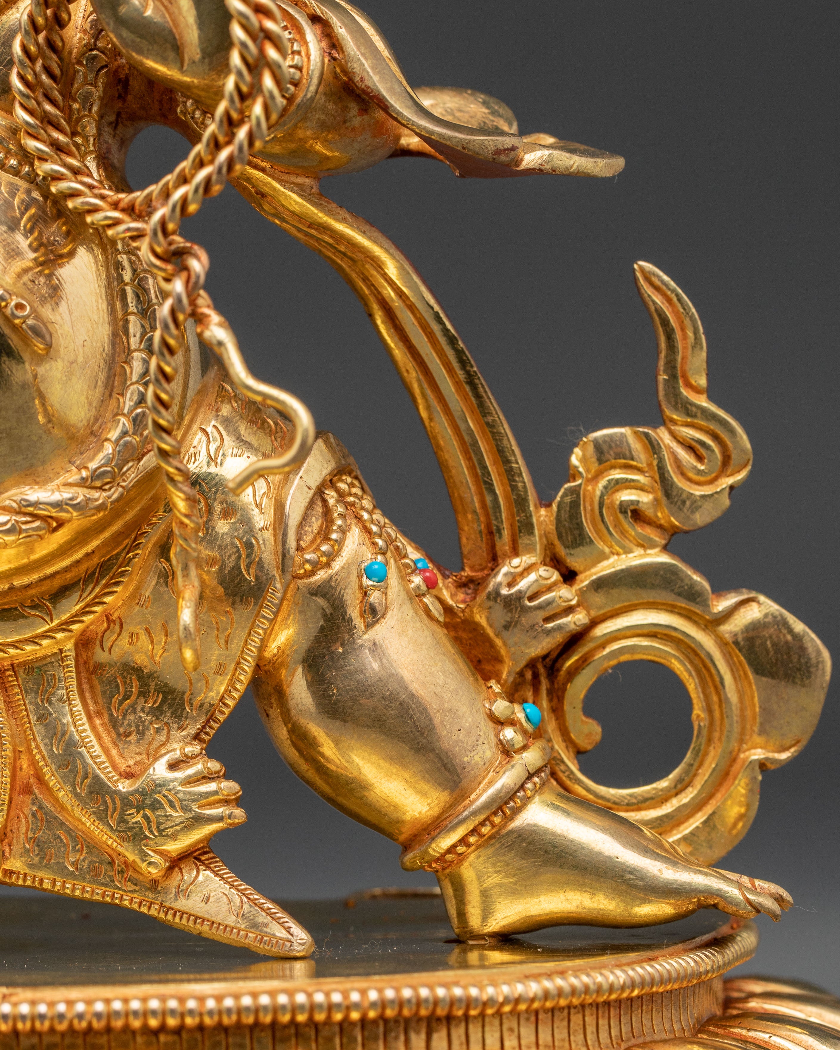 Handcrafted Vajrapani Statue: Protector of Dharma