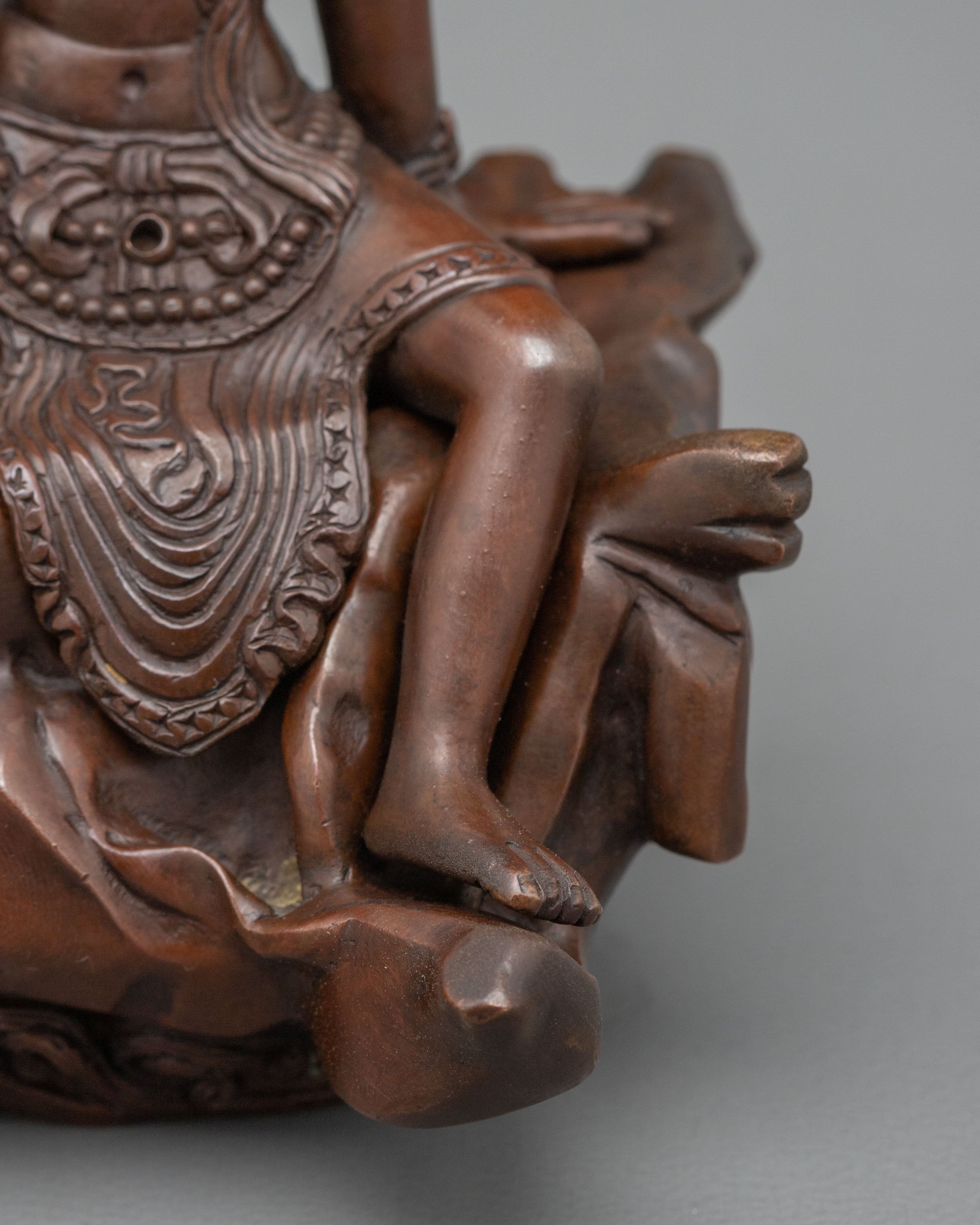 Majestic Lokeshwor Sculpture in Oxidized Copper
