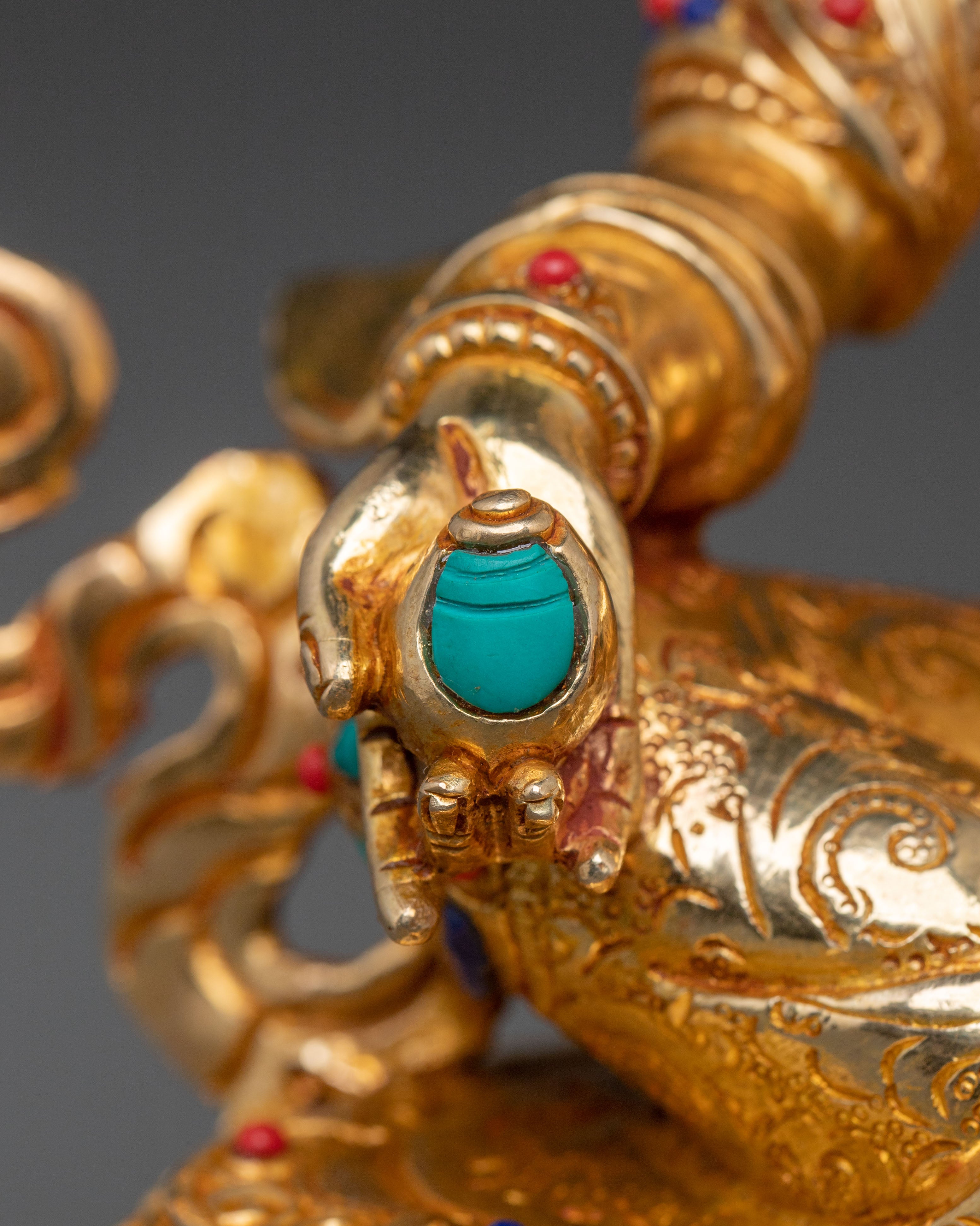 Dzambhala Tibetan Wealth Guardian Statue