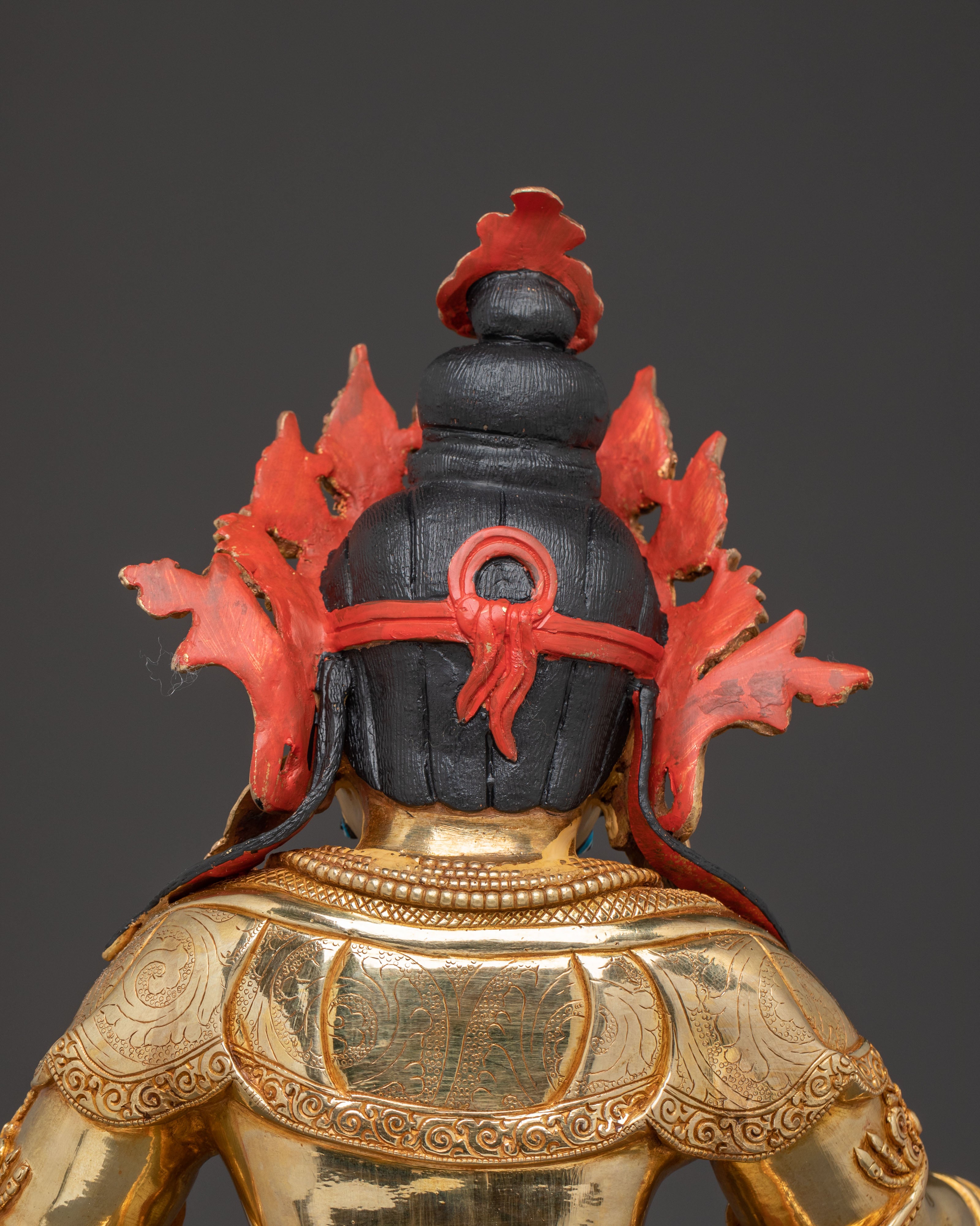 Golden Dzambhala Handcrafted Statue | Buddhist Decor