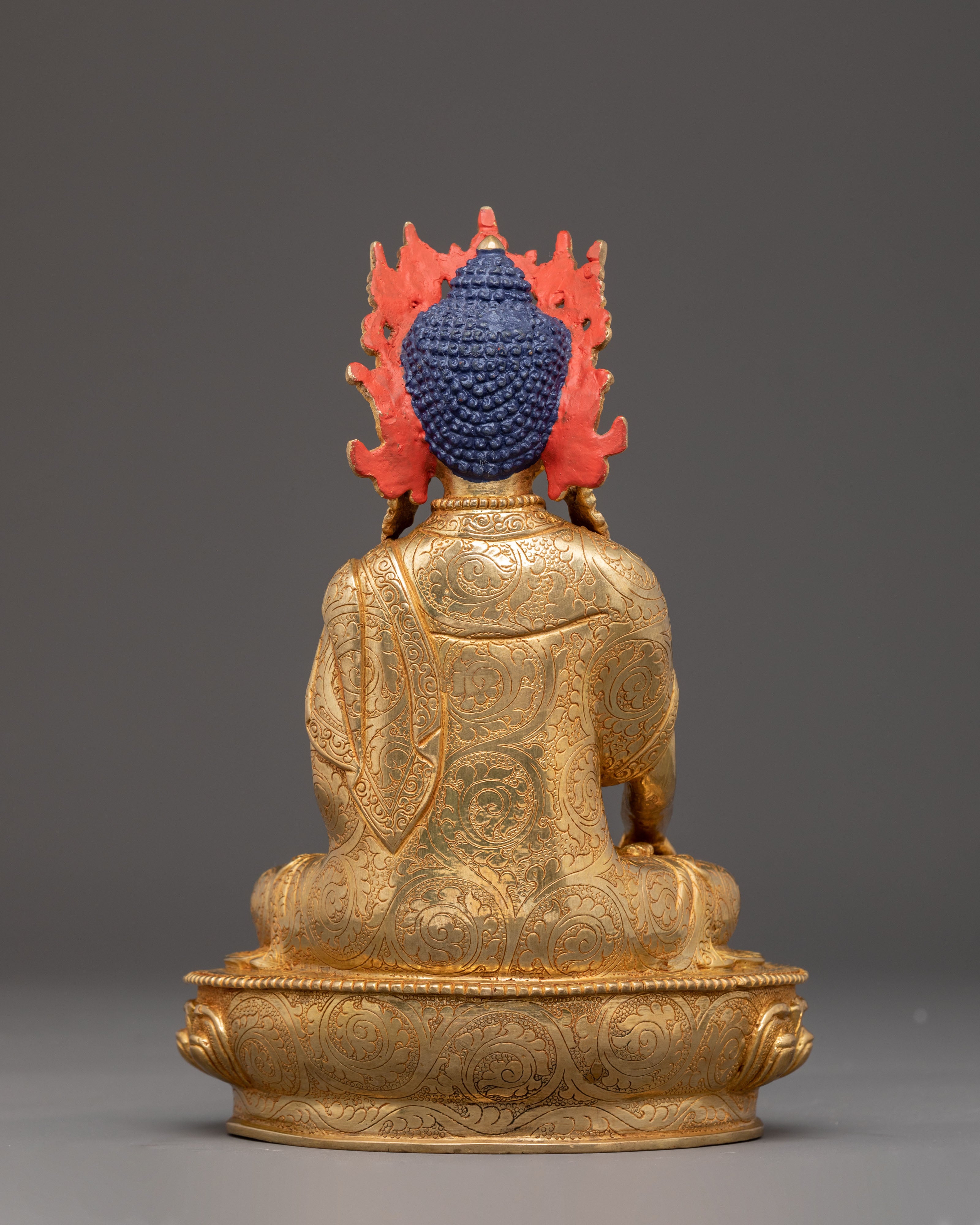 Crown Shakyamuni Buddha Handmade Sculpture | Enlightened Buddha