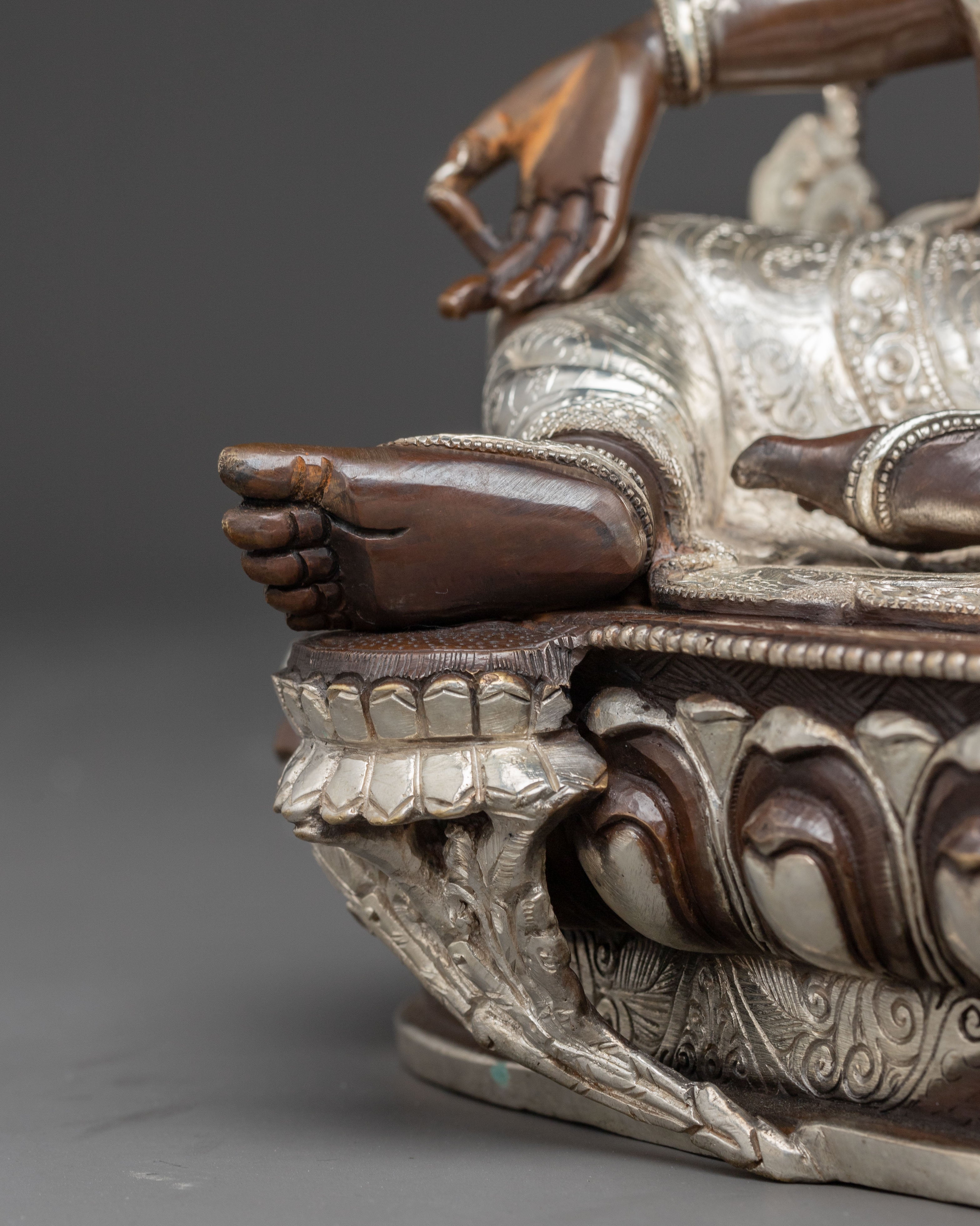 Green Tara Oxidized Copper Artwork | Mother of Liberation