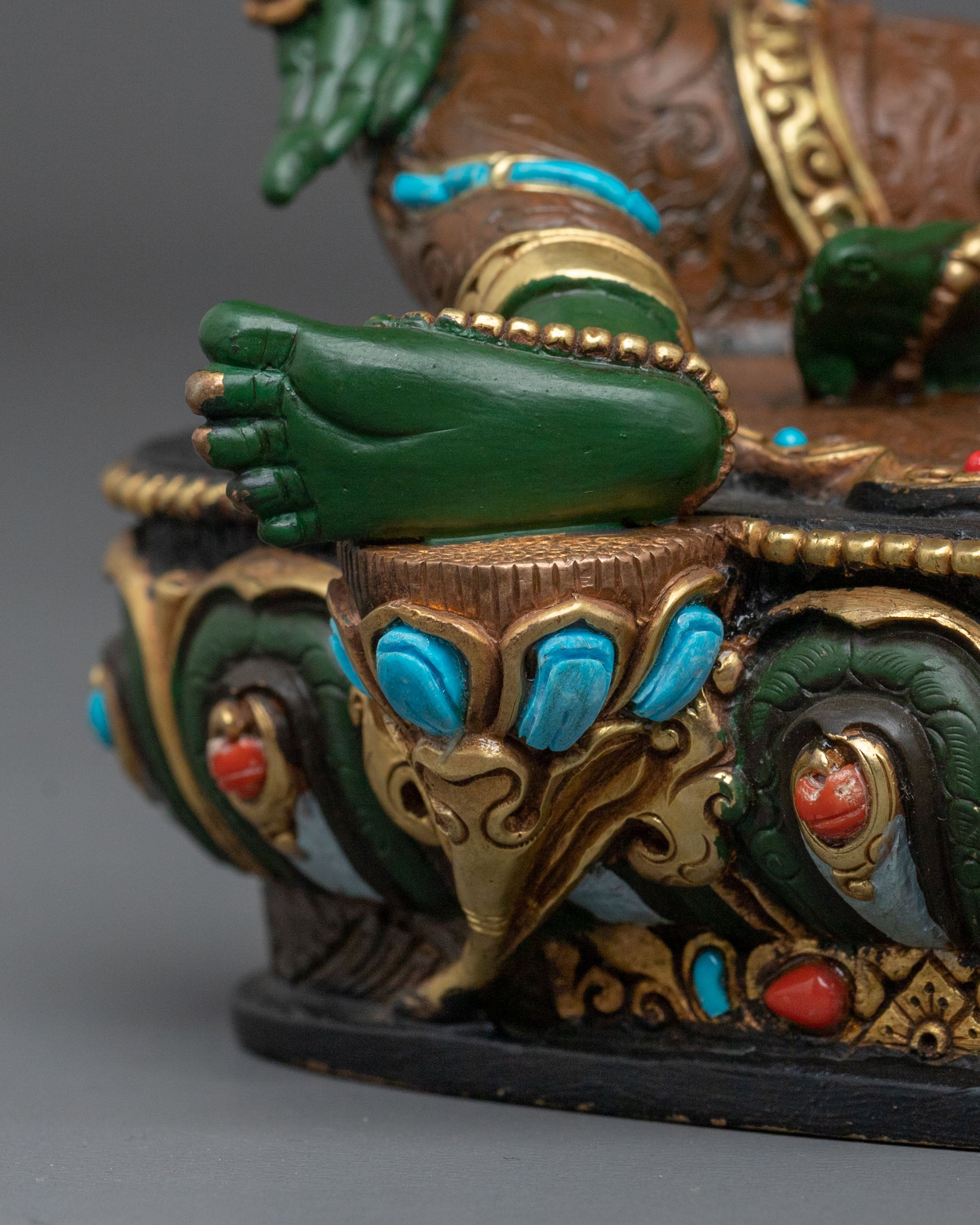 Tibetan Goddess Green Tara Statue | Home Decor