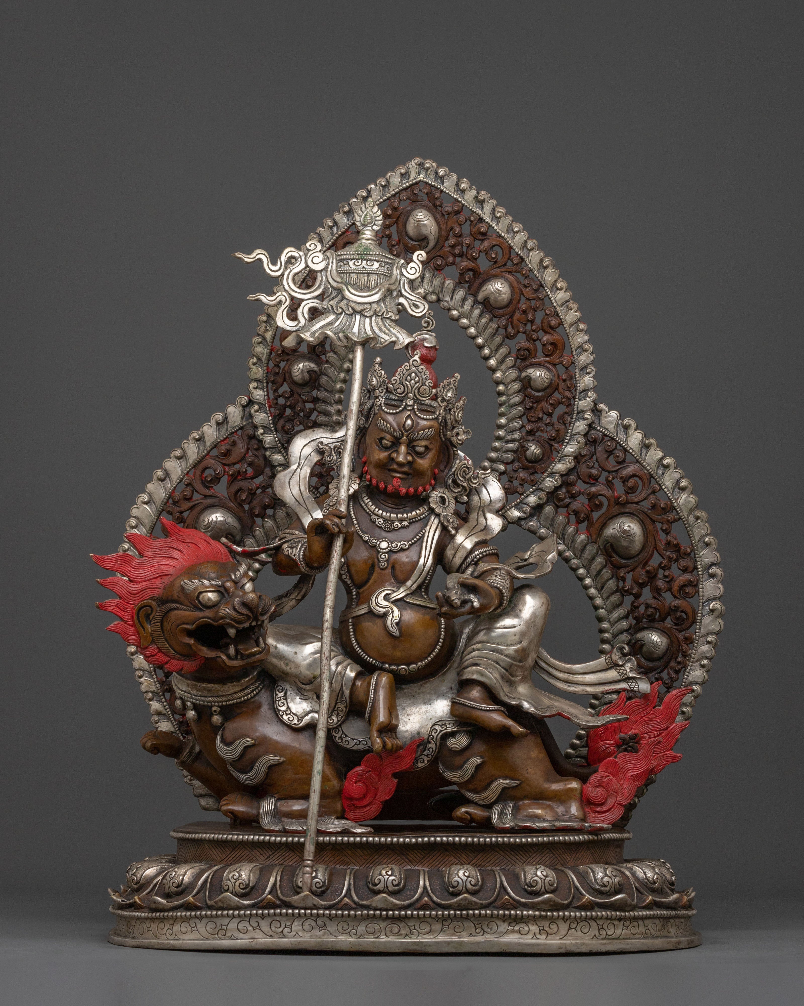 Hand-Carved Namtoshe Statue | Wealth Guardian
