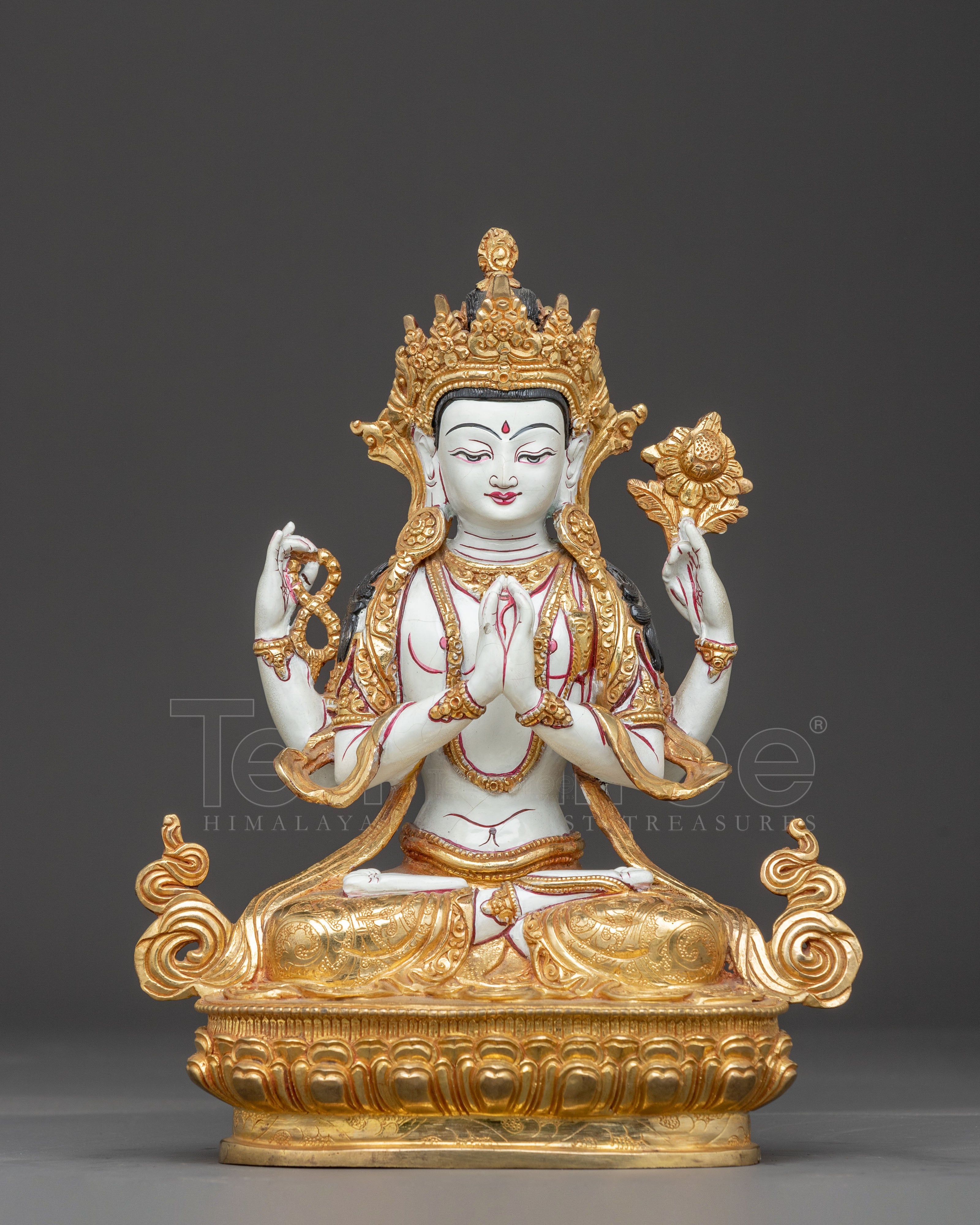 Chenrezig Bodhisattva Golden Statue