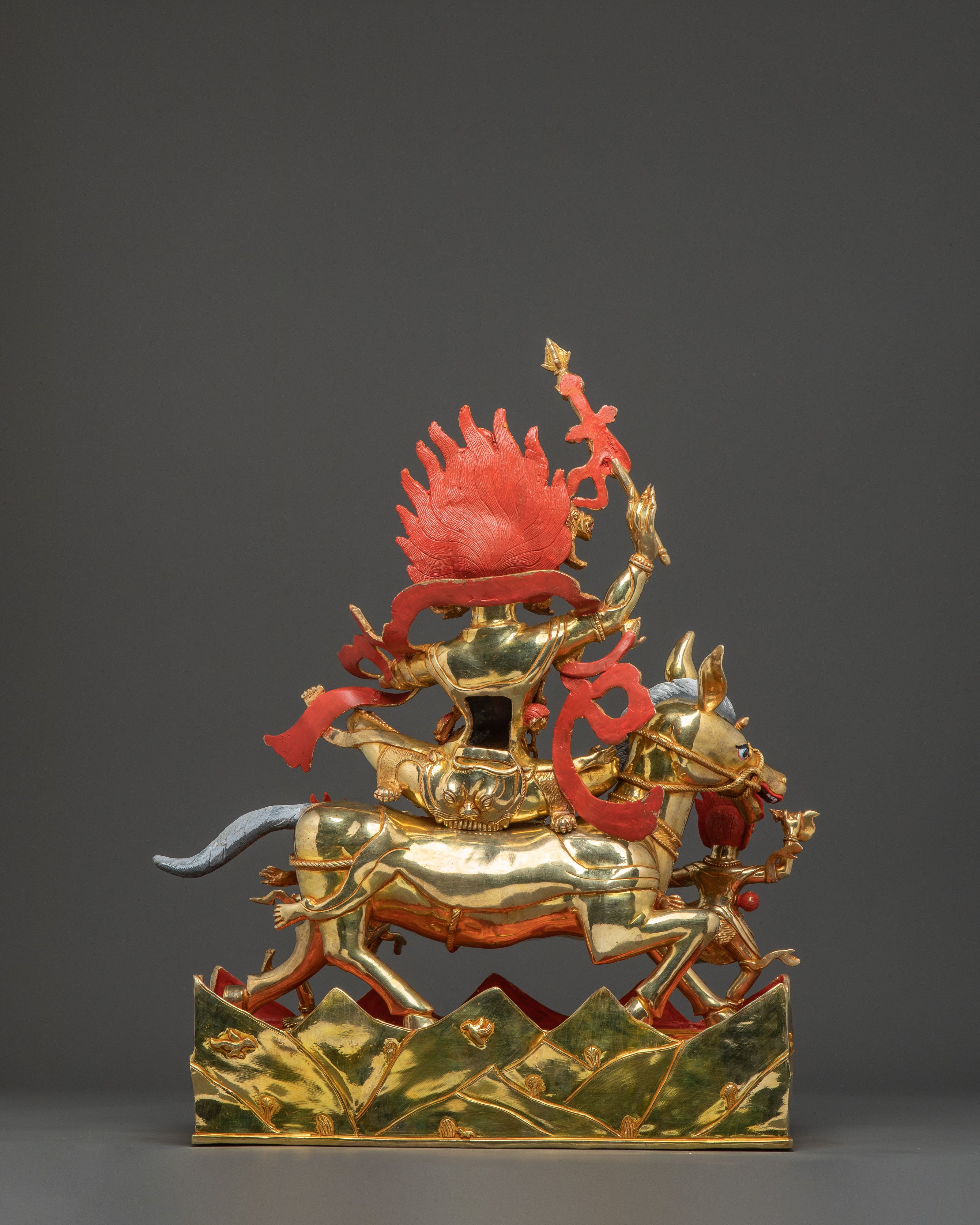 Palden Lhamo Wrathful Protector Statue: Fierce Protector Goddess