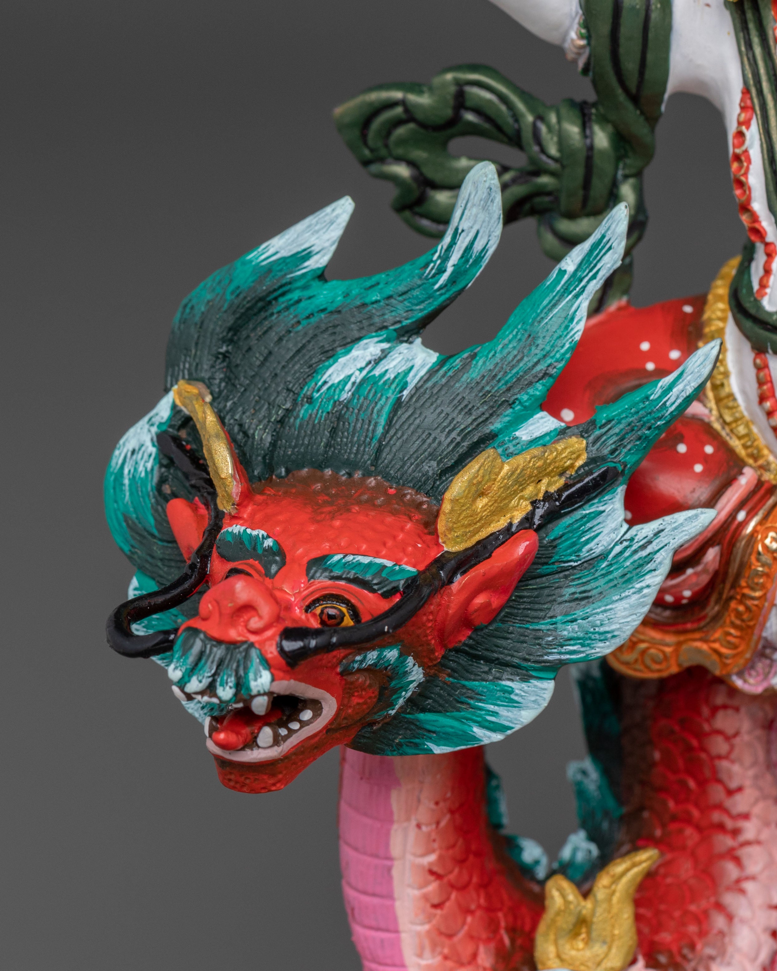 White Dzambhala Statue | Buddhist Wealth Deity