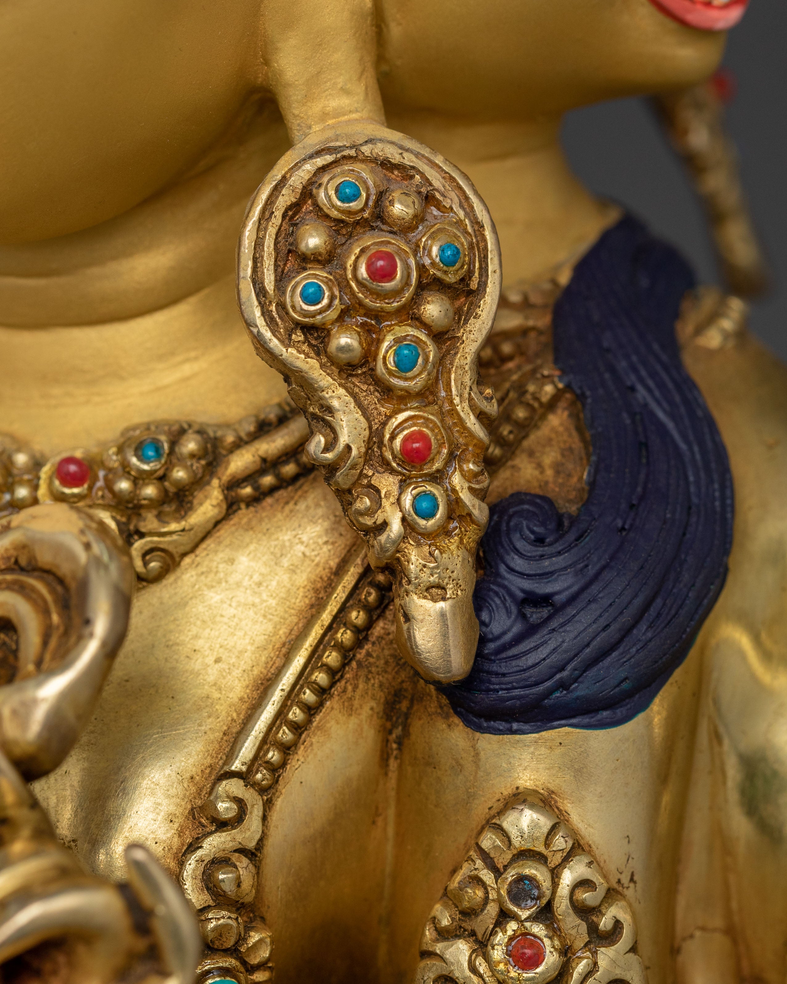 Namgyalma Three Faced Deity Sculpture