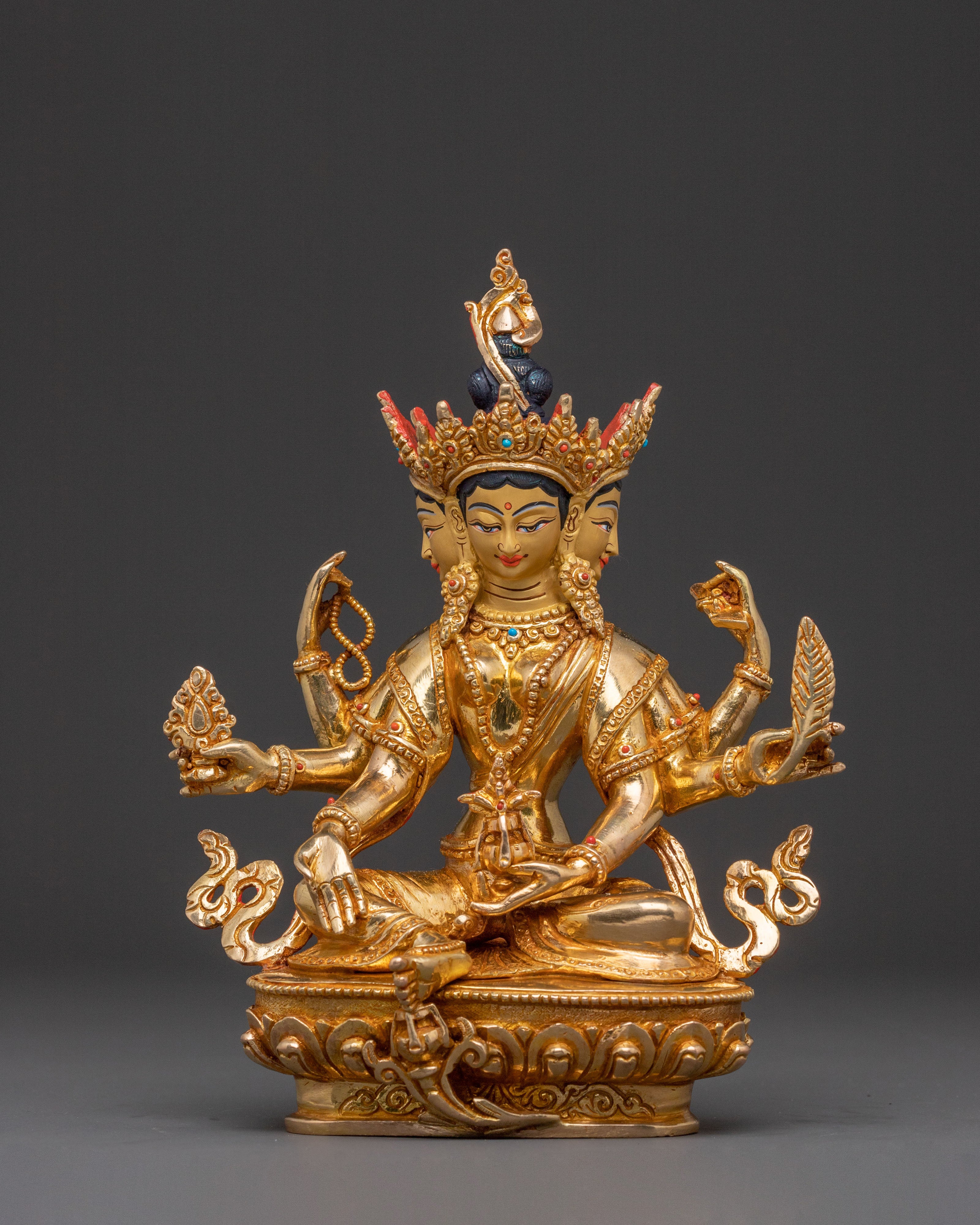 Vasudhara Tibetan Prosperity Statue | Meditation Altar Decor