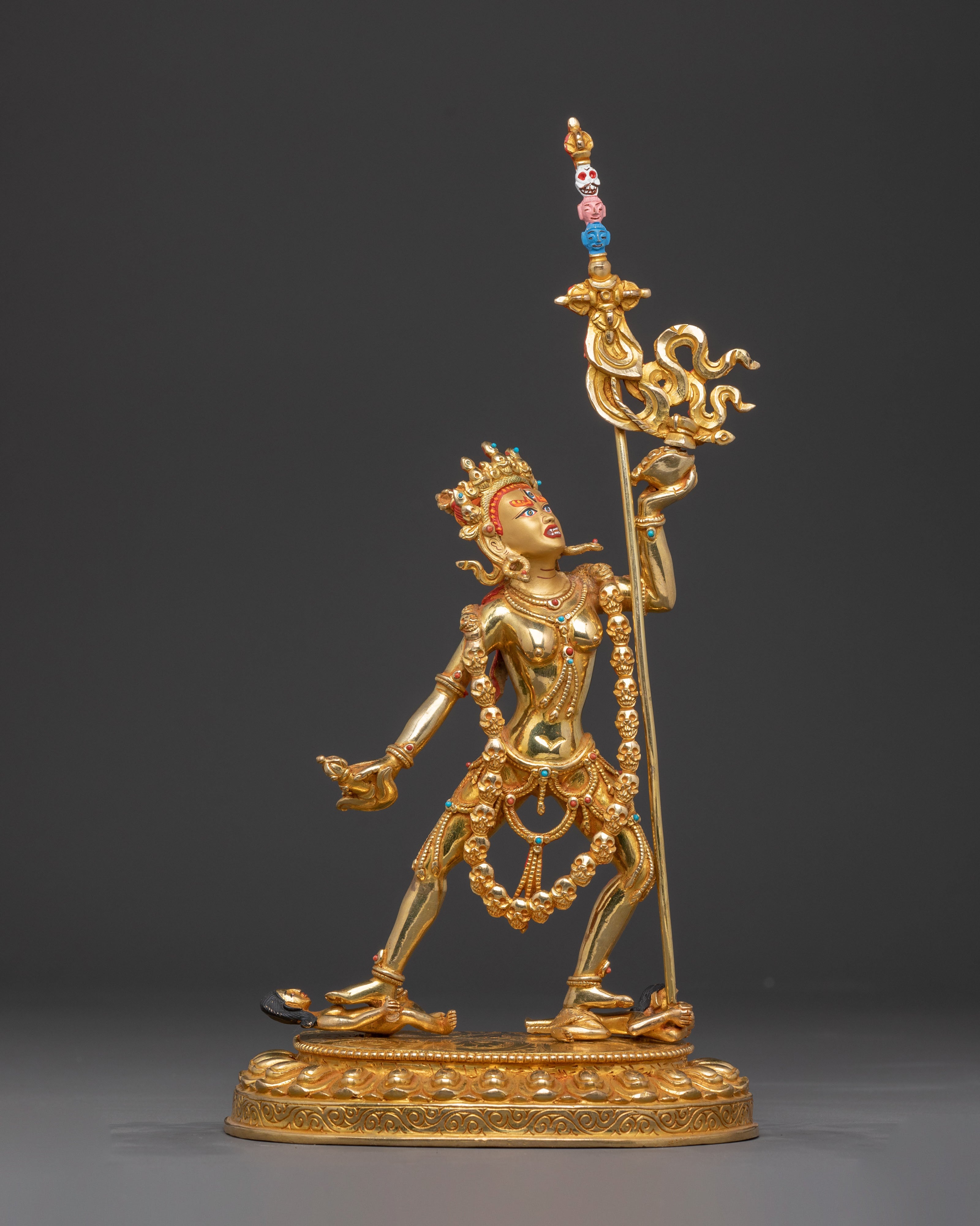 Vajrayogini Tantric Statue | Handcrafted 24K Gold Gilded Statue