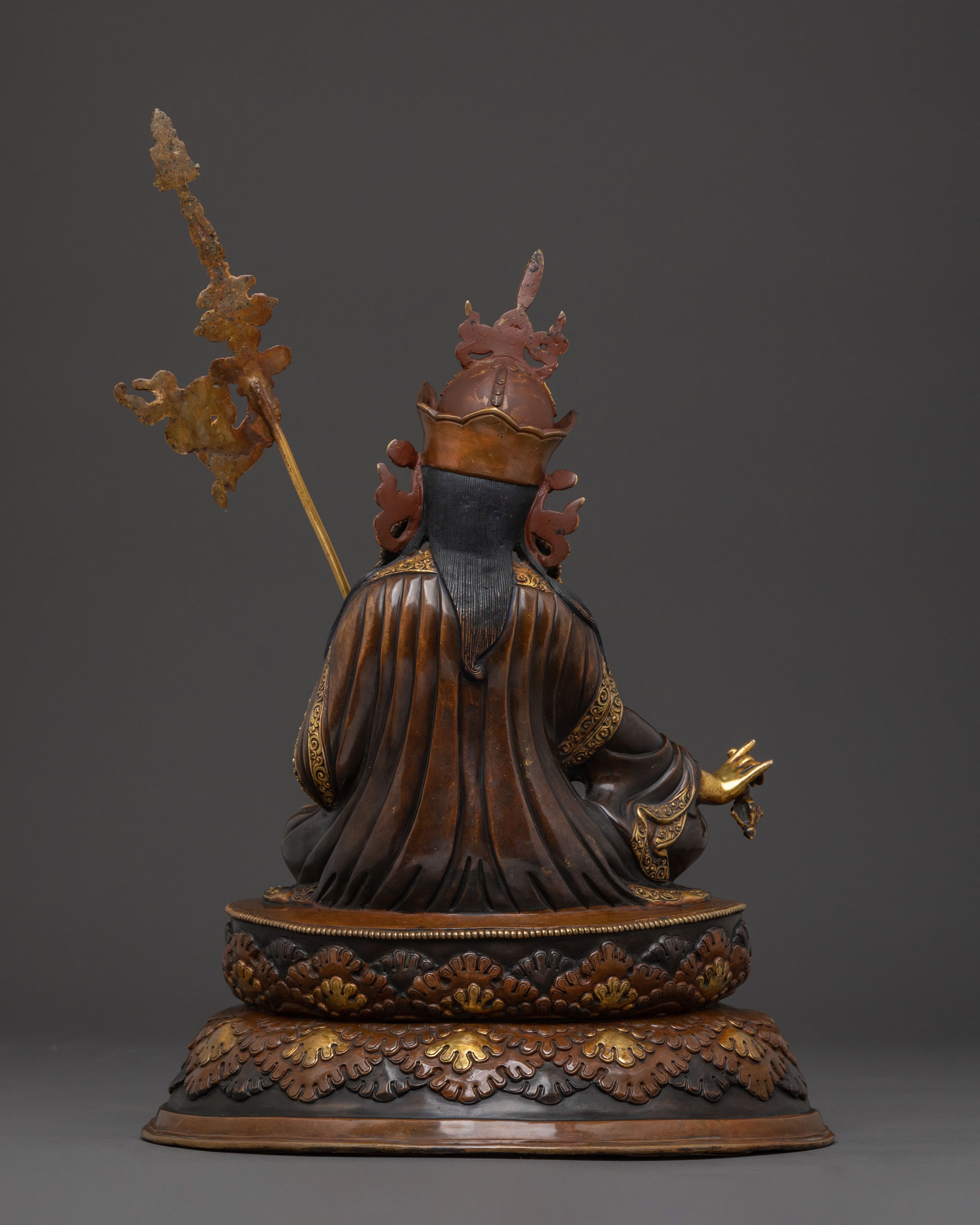 Guru Rinpoche Statue | 24K Gold Gilded Teacher Icon