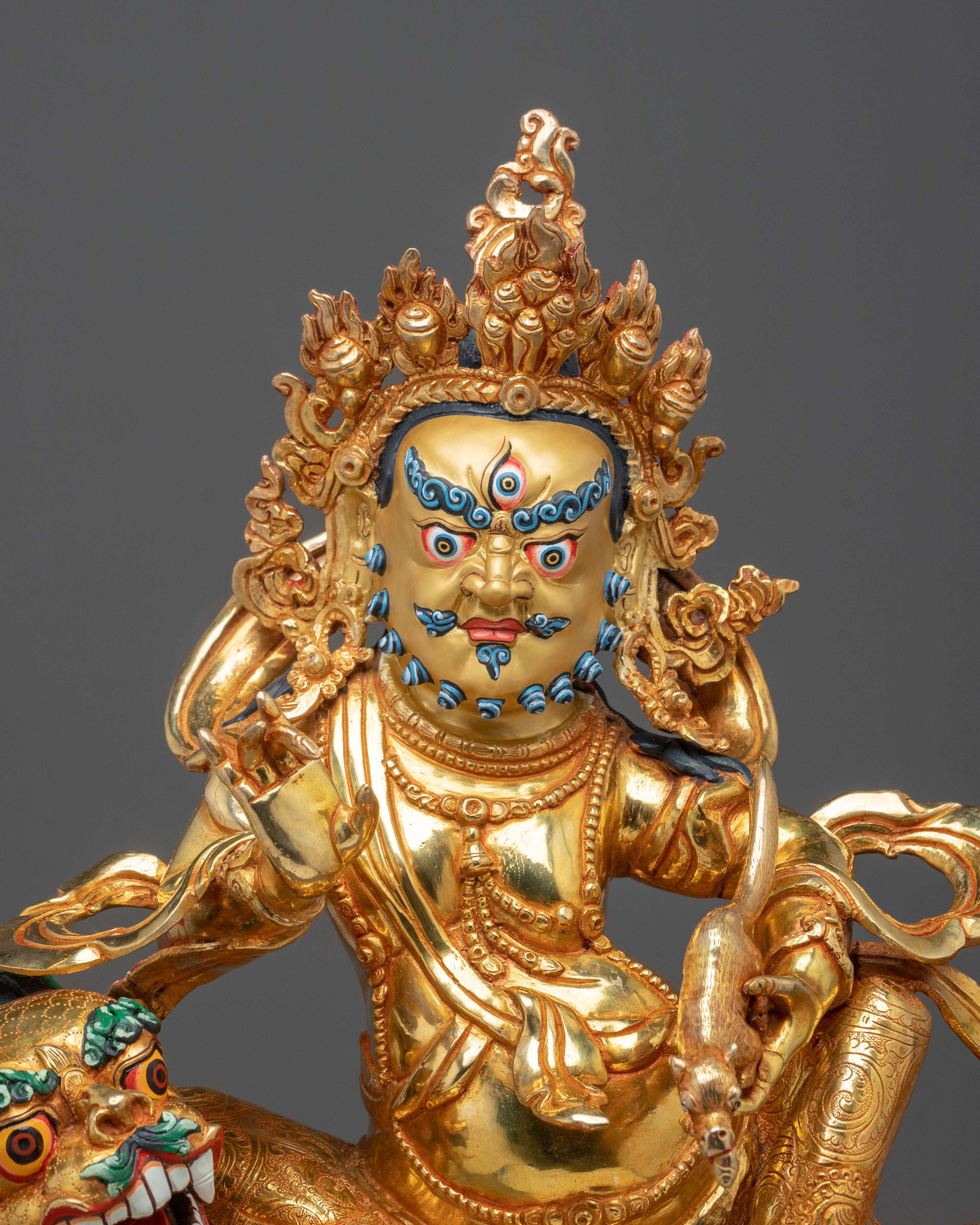 Namtoshe Northern Heavenly King Sculpture | Symbol of Prosperity and Protection