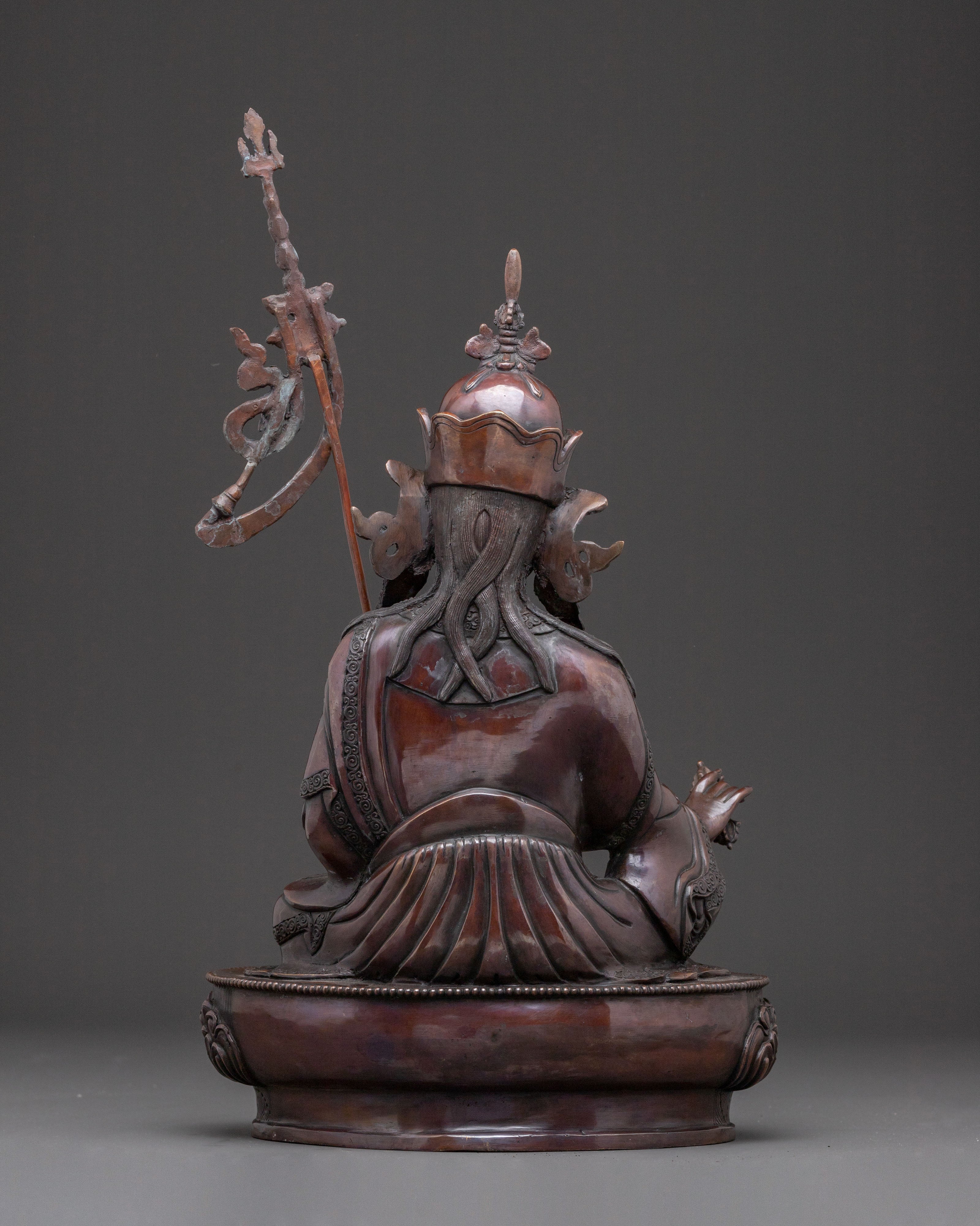Guru Rinpoche Blessing Statue | Oxidized Copper